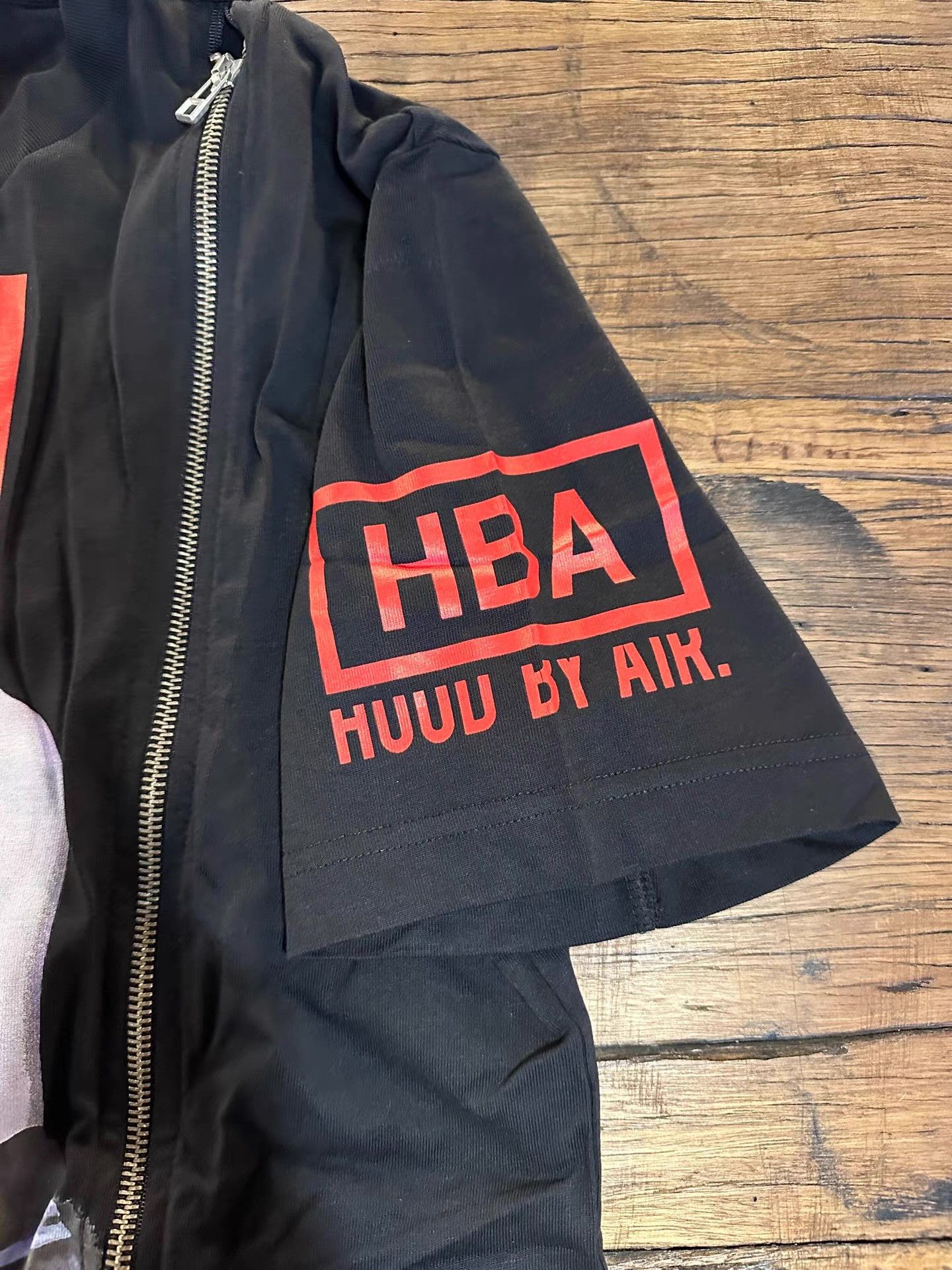 Hood By Air HBA HOOD BY AIR 15FW Black Fortunate Double Zip Tee Ｑ25 Size US M / EU 48-50 / 2 - 3 Thumbnail