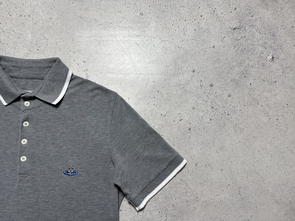 Vivienne Westwood Vivienne Westwood Luxury Polo Shirt Size L Grey Size US L / EU 52-54 / 3 - 2 Thumbnail