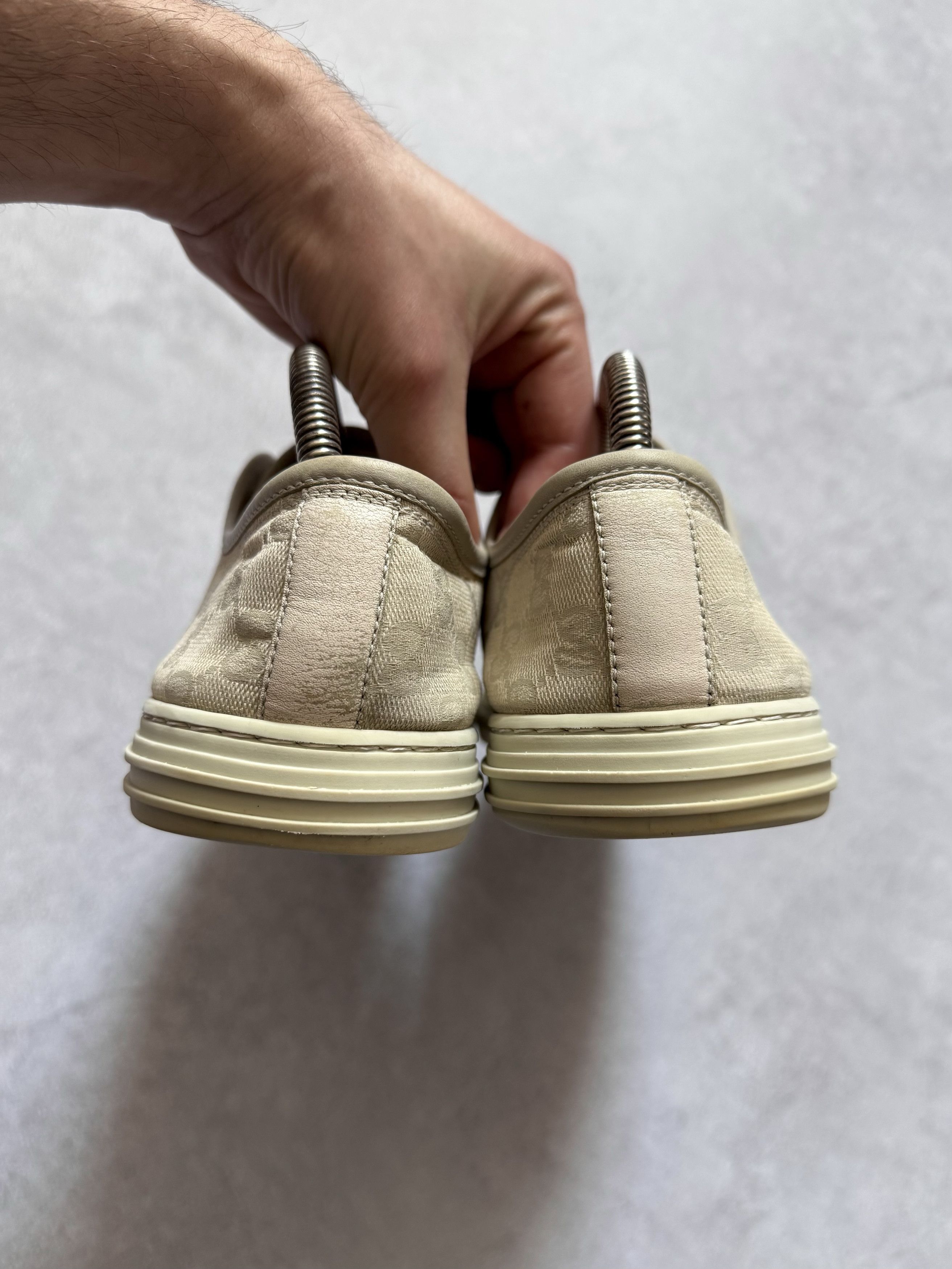 Gucci Gucci Canvas GG Monogram Sneakers 'Cotton Washed White' Size US 9 / EU 42 - 6 Thumbnail
