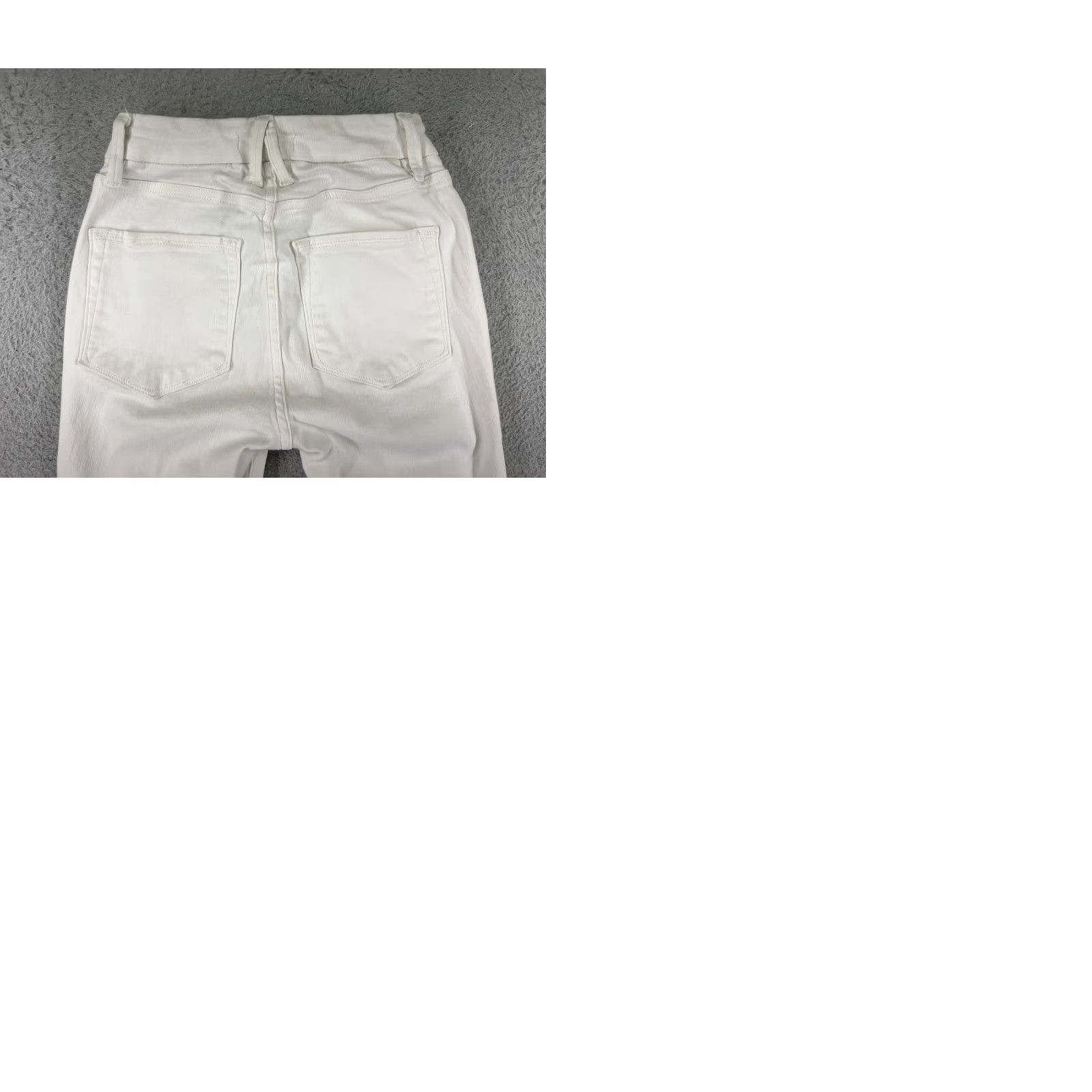 Good American Good American White Jeans Womens 00 Skinny Crop 5-Pocket Denim Stretch Slimming Regular Inseam 26 Modern London Style Womens Size 24" / US 00 / IT 34 - 10 Thumbnail