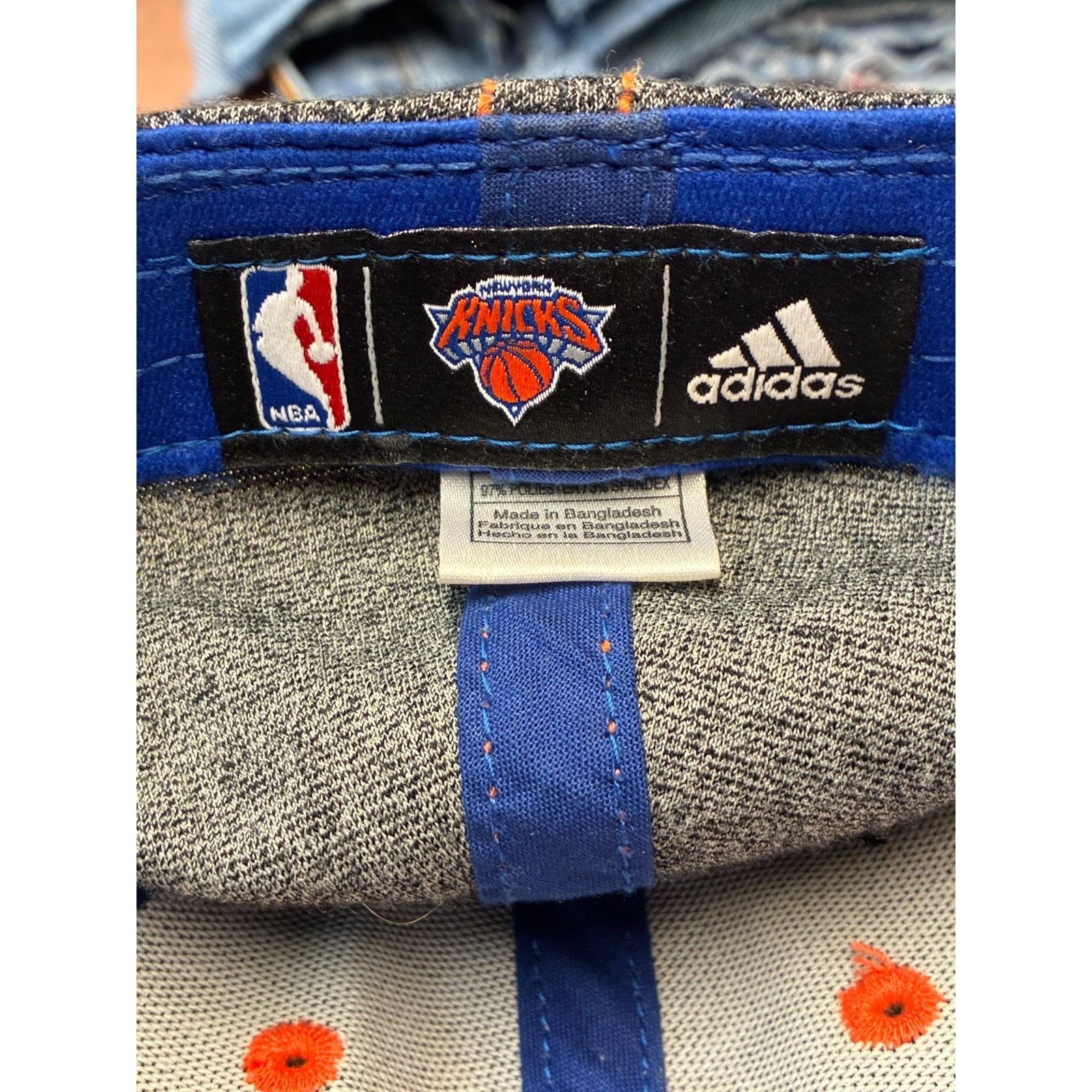 Adidas New York Knicks NBA Basketball Cap – Gray Heather Size ONE SIZE - 2 Thumbnail
