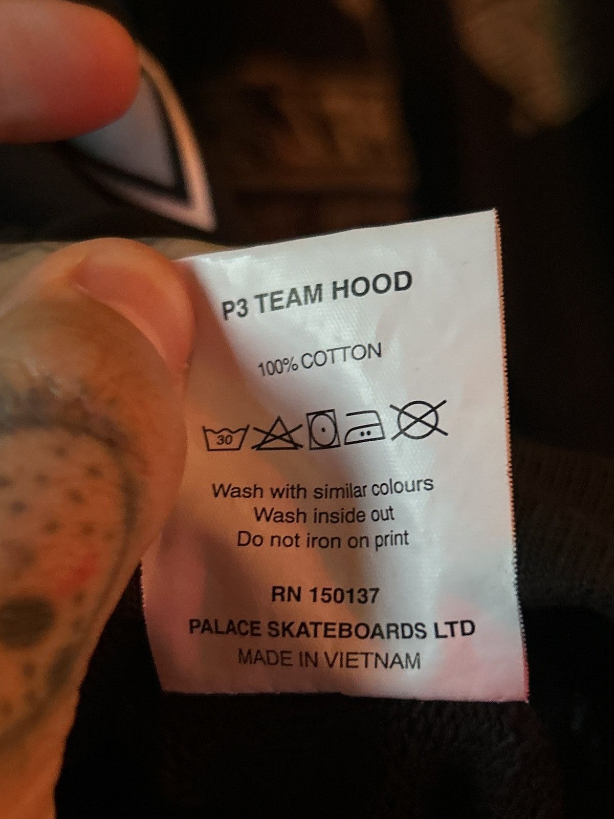 Palace Palace P3 Team Hood Black L Size US L / EU 52-54 / 3 - 5 Thumbnail