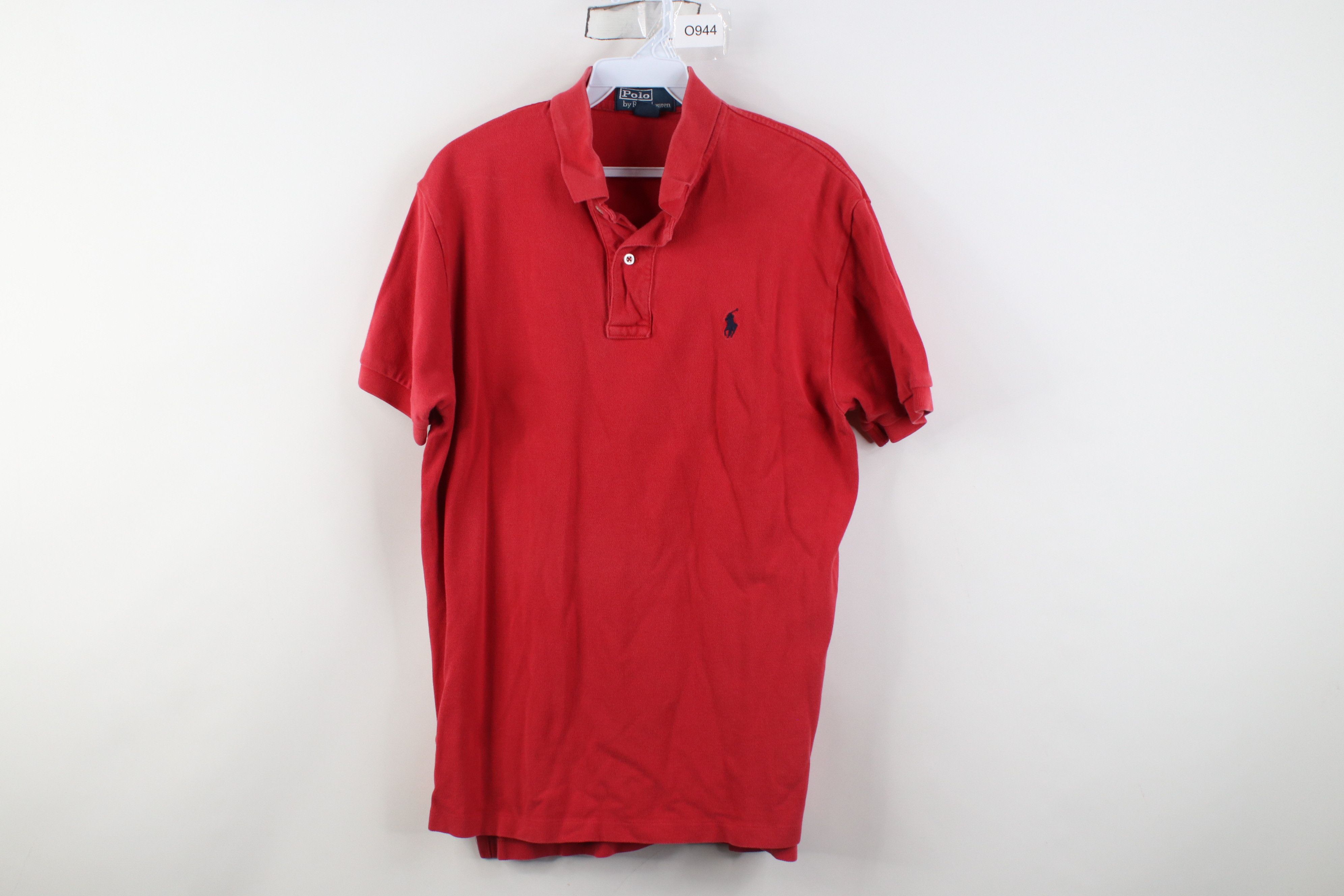 Polo Ralph Lauren Vintage 90s Ralph Lauren Pique Cotton Golf Polo Shirt Red Size US M / EU 48-50 / 2 - 1 Thumbnail