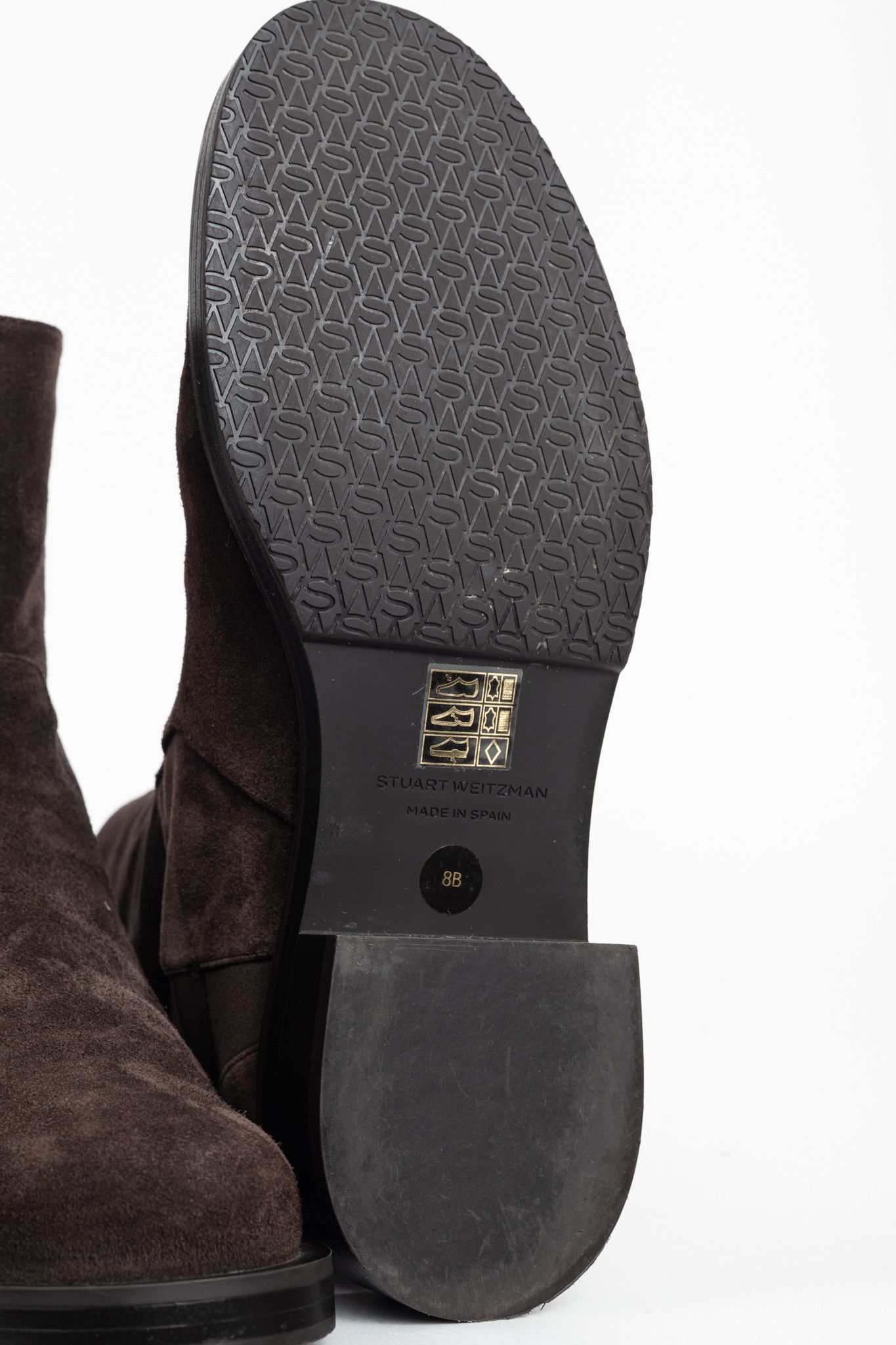 Stuart Weitzman Stuart Weitzman 5050 Bold Sport Suede/Str. Gabardine Booties Size US 8 / IT 38 - 5 Thumbnail