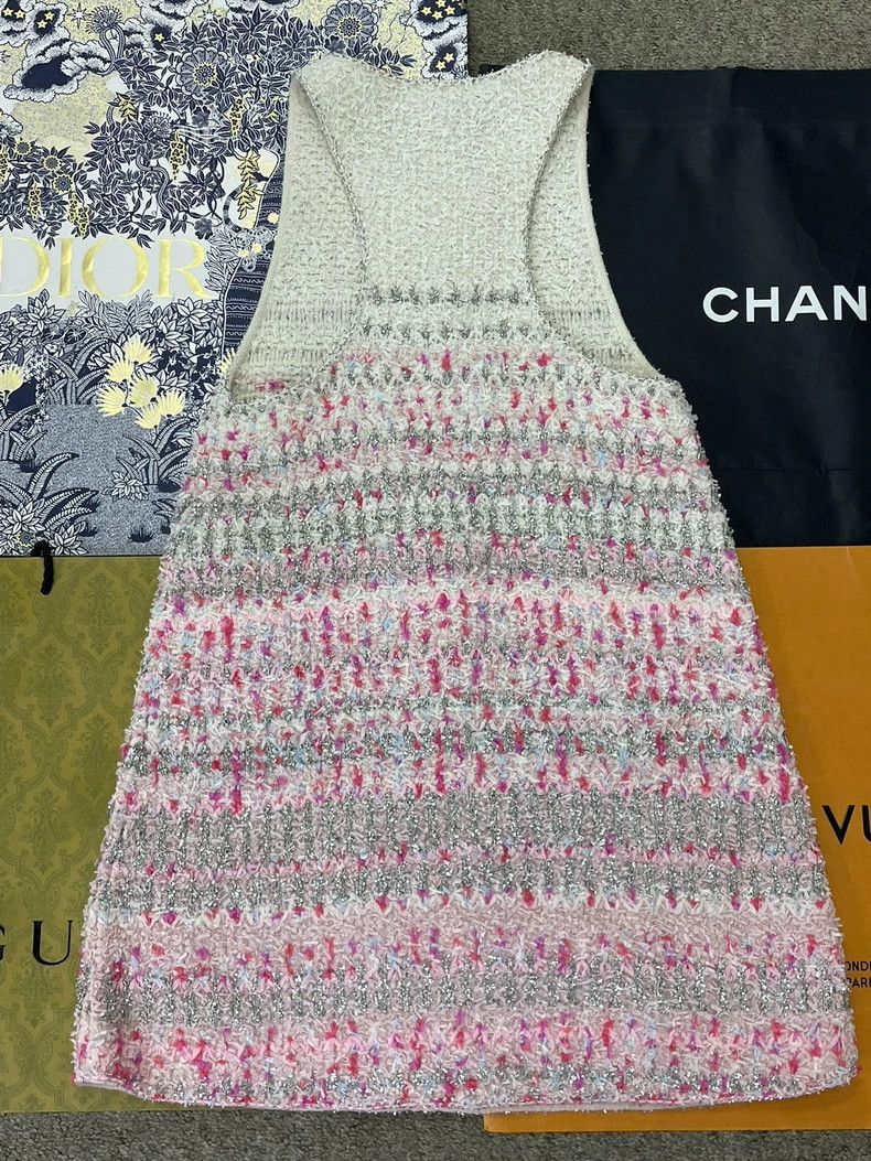 Chanel chanel Waterfall Series Pink Tweed Gradient Sequin Dress Size XS / US 0-2 / IT 36-38 - 3 Thumbnail