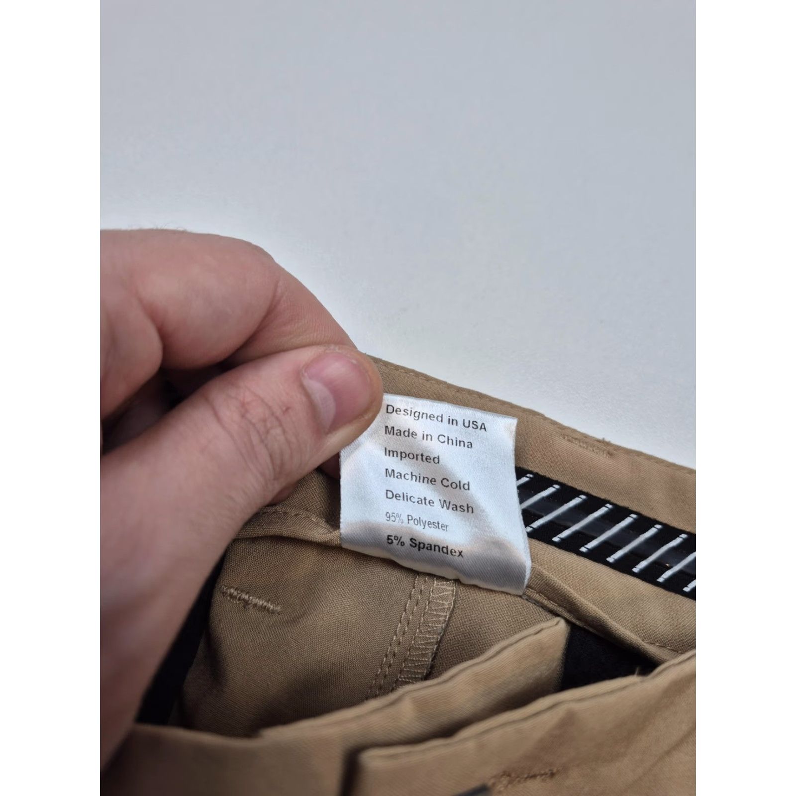 Vintage Primo Pants Mens 32 Beige Jogger Tapered Ankle Zip Pocket Stretch Microfiber Slim Front Flat Front Zip Fly Casual Modern 90s? Size US 32 / EU 48 - 5 Thumbnail