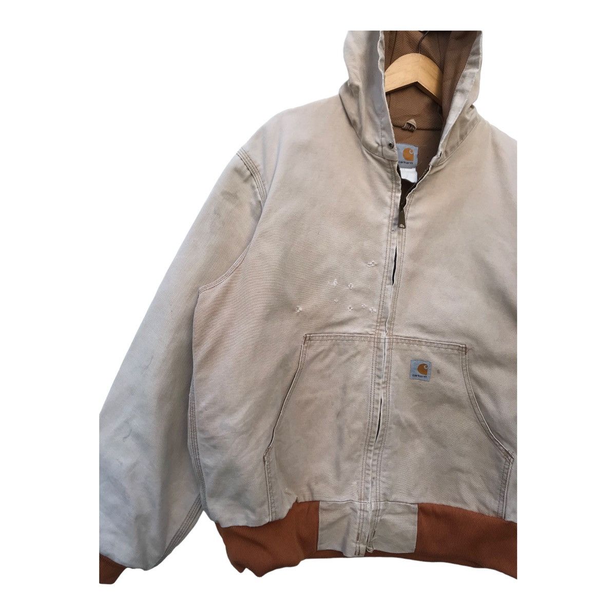 Carhartt Thrashed Carhartt Hoodie Distressed Jacket Size US L / EU 52-54 / 3 - 4 Thumbnail