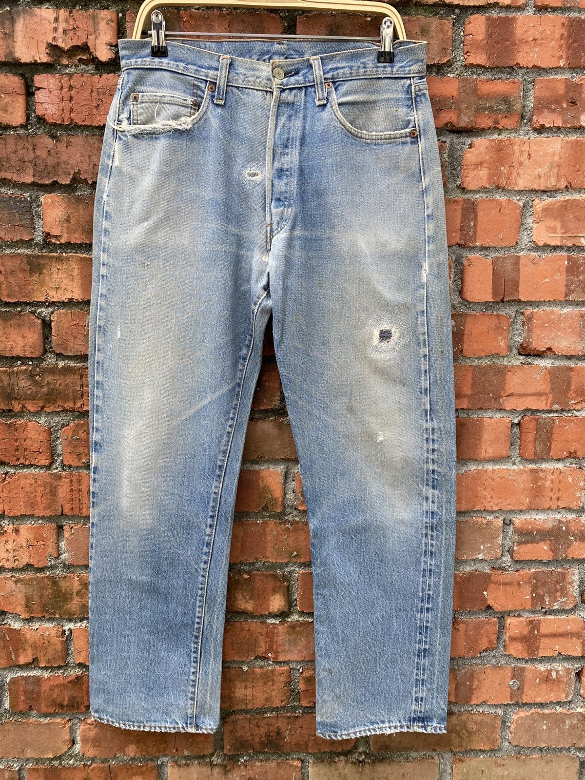 Levi's × Levi's Vintage Clothing × Vintage W33x29.5 Vintage levi's 501 redline repaired made in USA Size US 33 - 1 Thumbnail