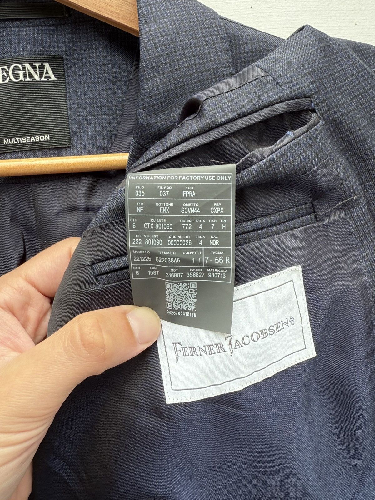 Ermenegildo Zegna Zegna Wool Blazer Size 46R - 5 Thumbnail