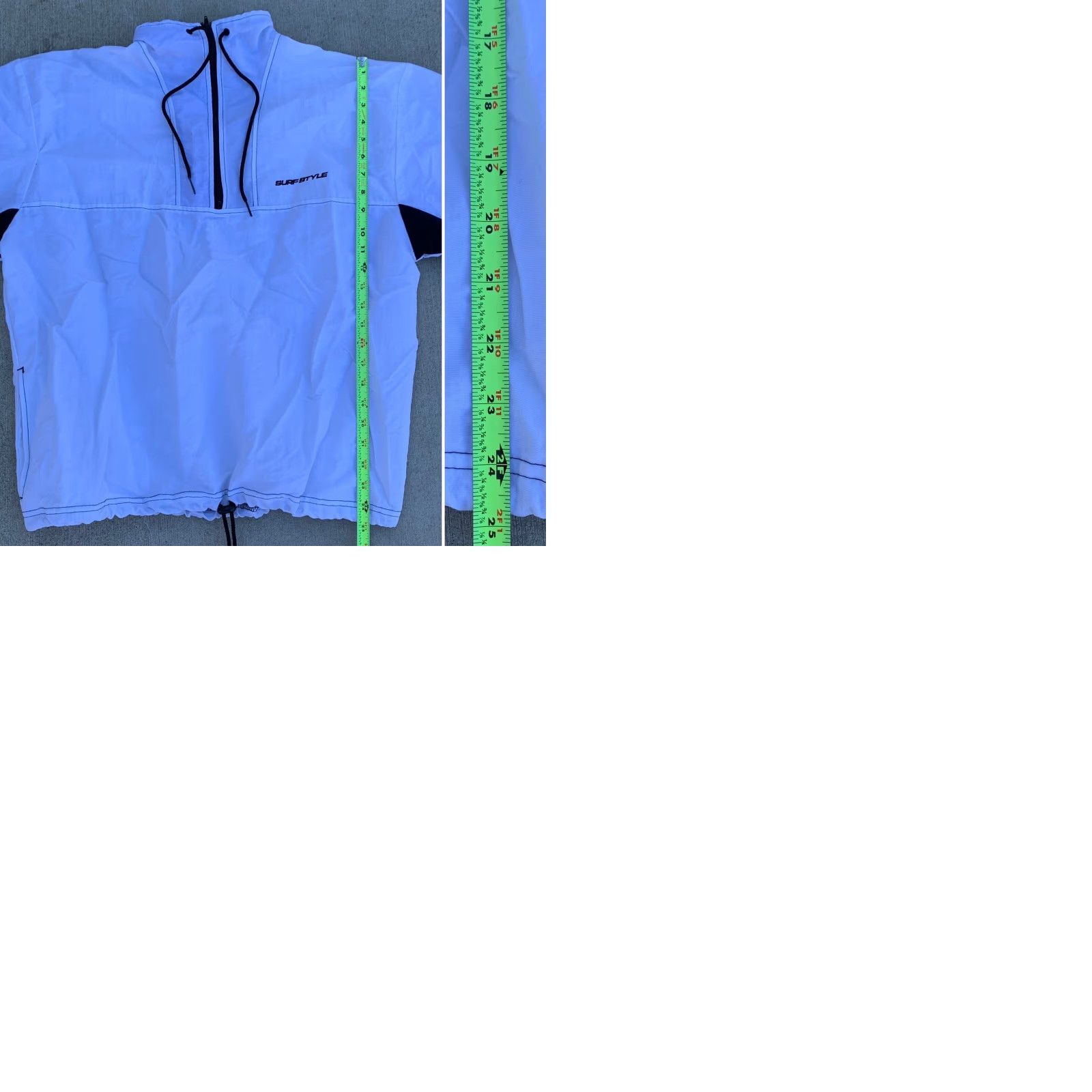 Vintage VINTAGE Surf Style Windbreaker Jacket M/L Adult White Nylon Logo Zipper Pockets 80s 90s Retro Beach Unisex Mens Womens Size US M / EU 48-50 / 2 - 9 Thumbnail