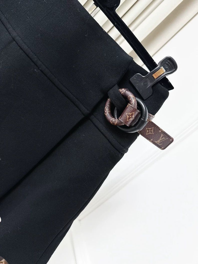 Louis Vuitton Louis Vuitton Black Pleated Mini Skirt- Size 35" - 2 Thumbnail