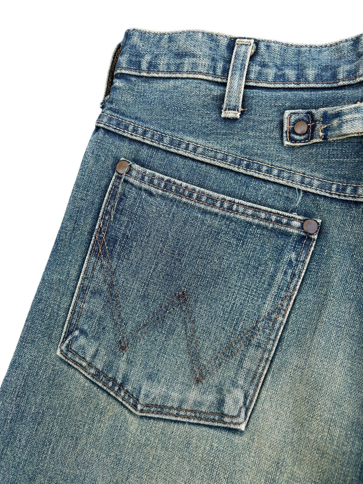 Kapital Vintage Buckle Back Wrangler Blue Bell Distressed Denim Jean Size US 30 / EU 46 - 7 Thumbnail