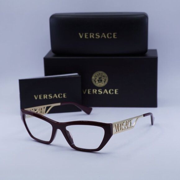 Versace 🕶️ New Versace VE3327U 5381 Eyeglasses - Bordeaux Frame Size ONE SIZE - 1 Thumbnail