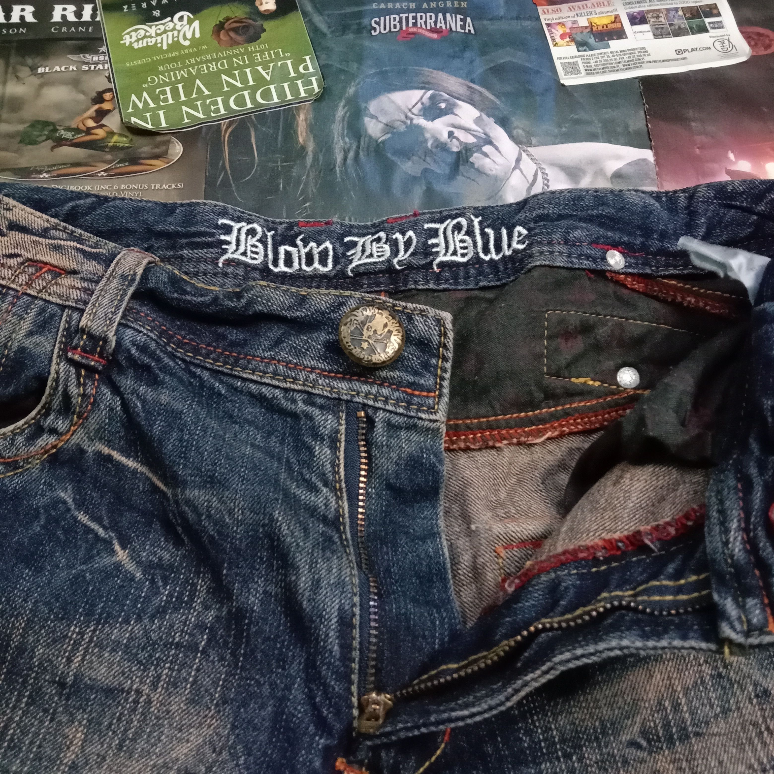 Affliction × Tornado Mart 🇯🇵 Vintage Seditionaries Y2k Blue Rusty Buckle Denim Size US 33 - 7 Thumbnail