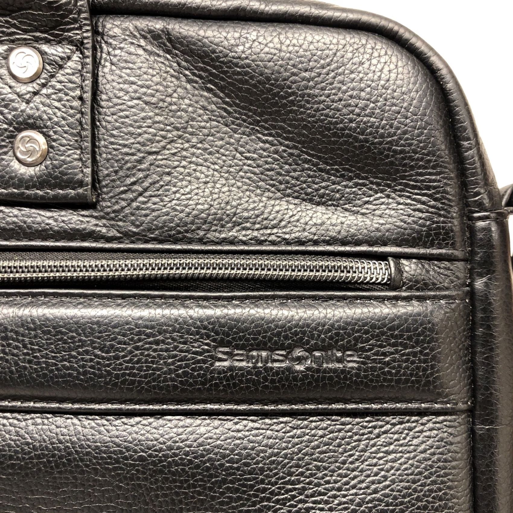 Samsonite Samsonite Leather Slim Brief Briefcase Bag - NWOT Men Medium Black Leather 15.3in H x 11.3in L 2.3in W Briefcase/Document Case Mens Size US 31 - 6 Thumbnail