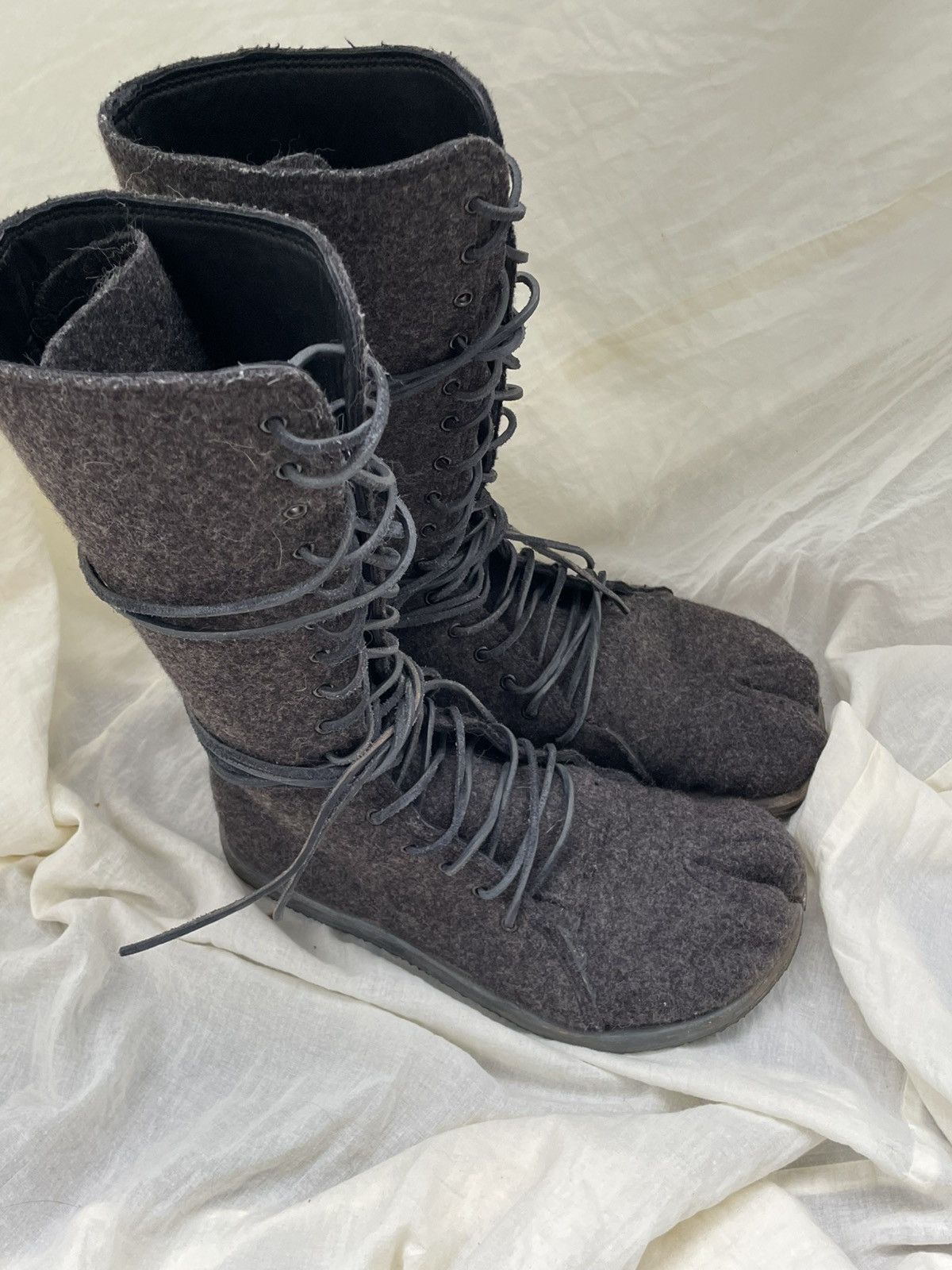 Handmade Handmade High Tabi Boots – Wool & Leather Size US 10.5 / IT 40.5 - 1 Thumbnail