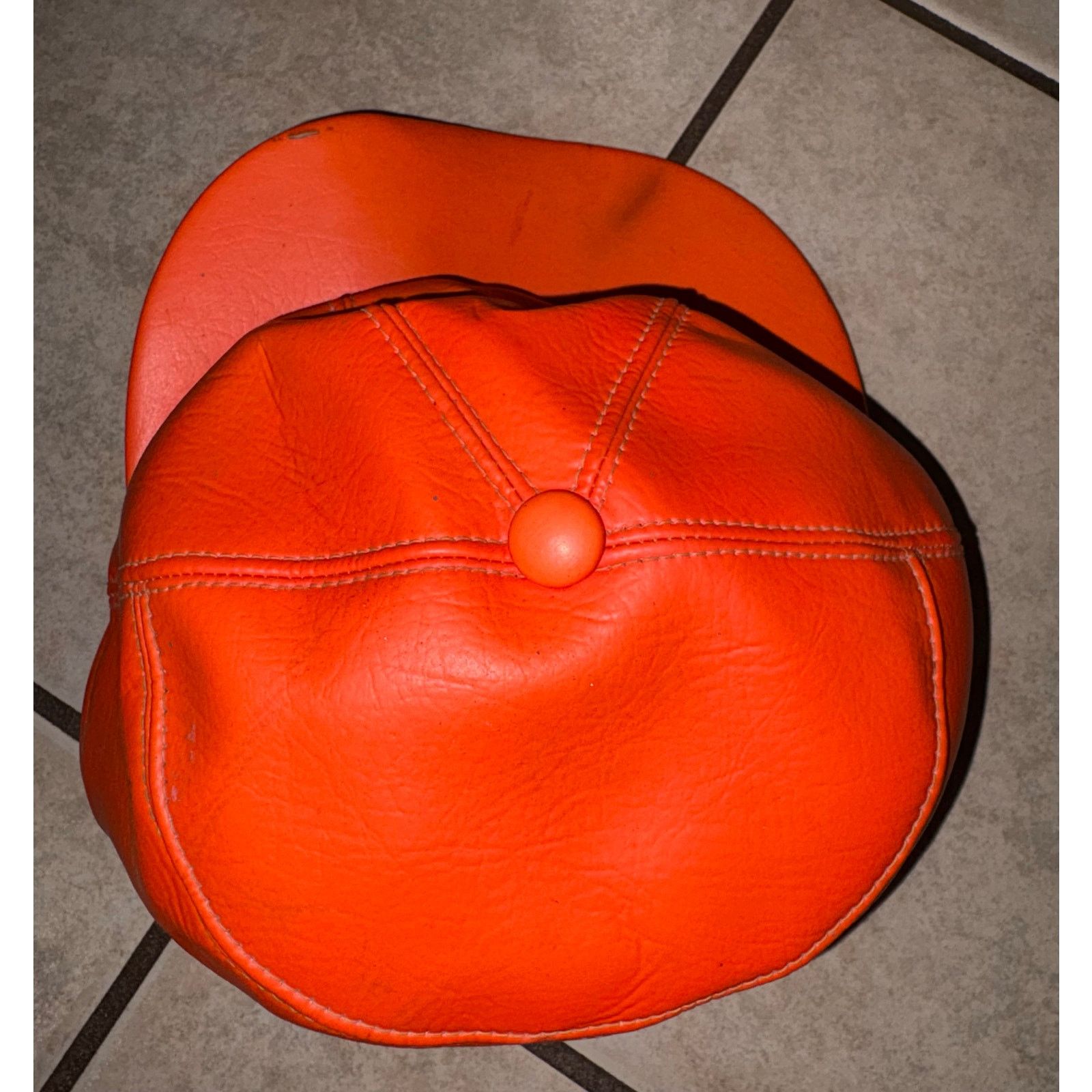 Other Vintage orange hunting hat ear flaps 6 1/8 Size 26 - 2 Thumbnail