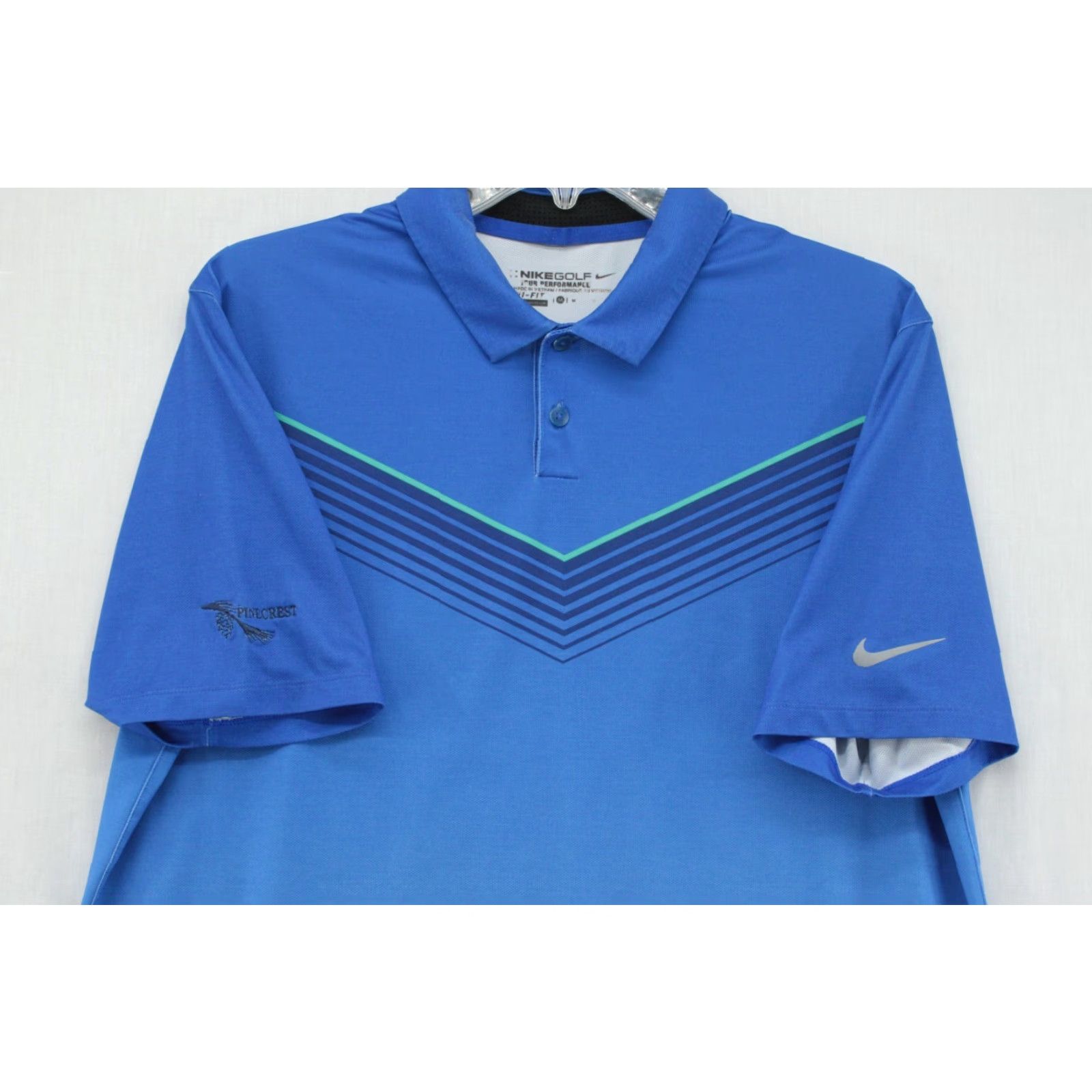 Nike Nike Golf Polo Shirt Men's Medium Tour Performance Dri-Fit Polyester Blue Size US M / EU 48-50 / 2 - 3 Thumbnail