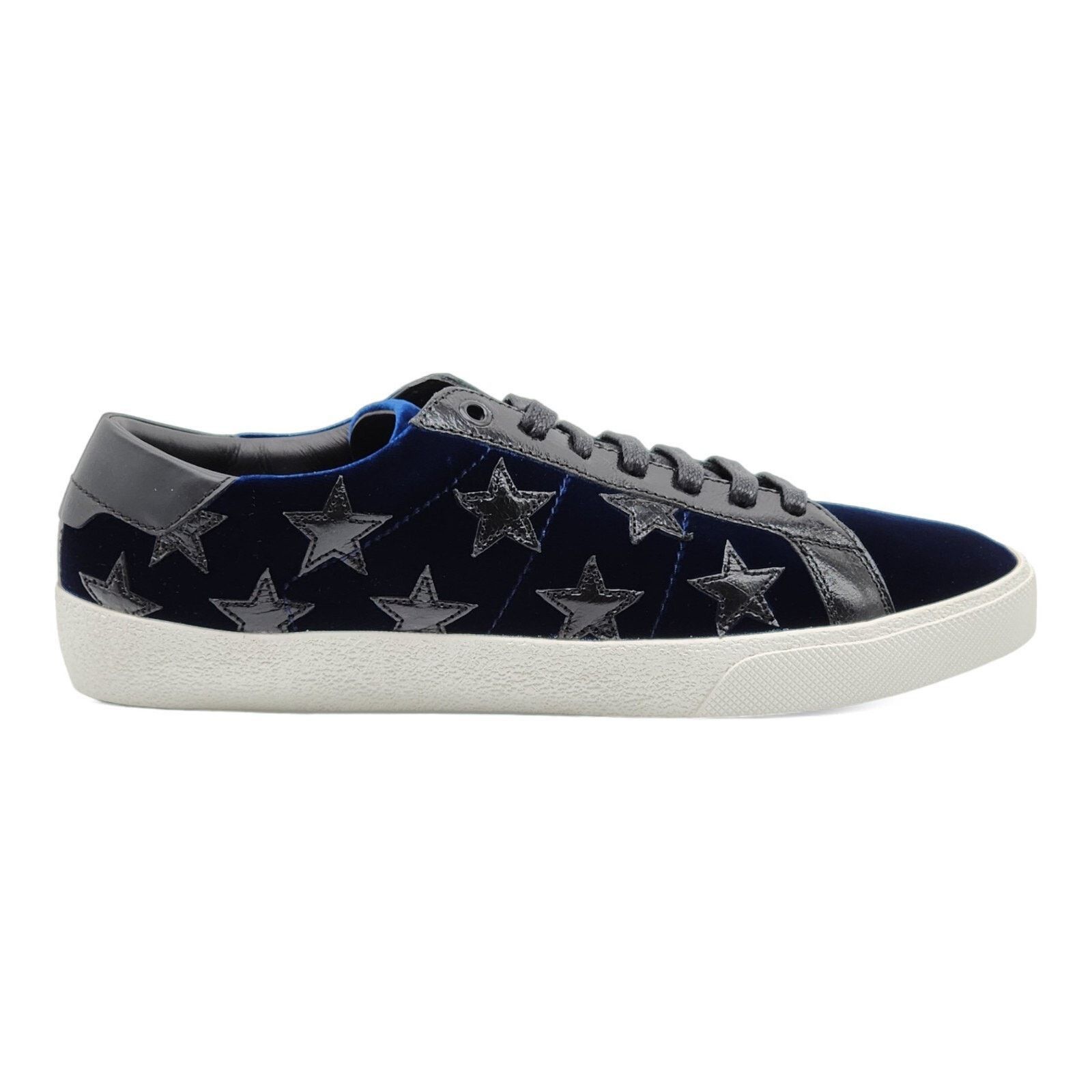Court Stars Velvet Sneakers 501610 Blue EU 41 US 8 New $750