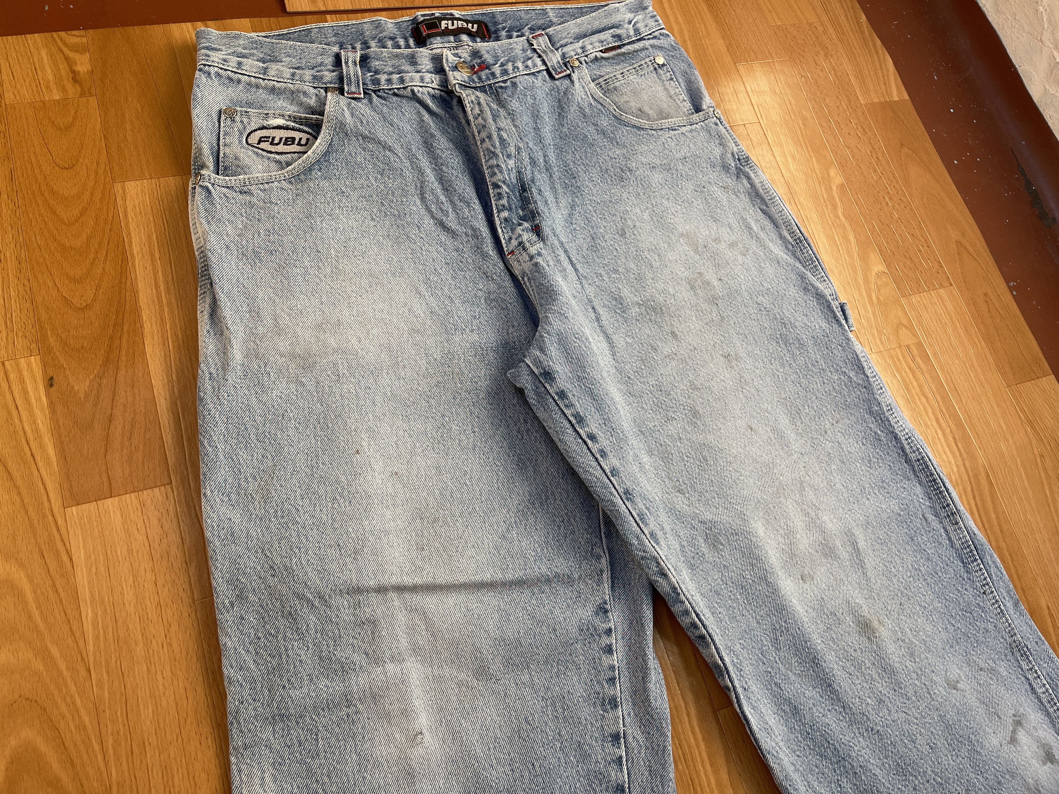 Fubu FUBU jeans, vintage baggy jeans, 90s hip hop skater Y2K 34 Size US 34 / EU 50 - 10 Thumbnail