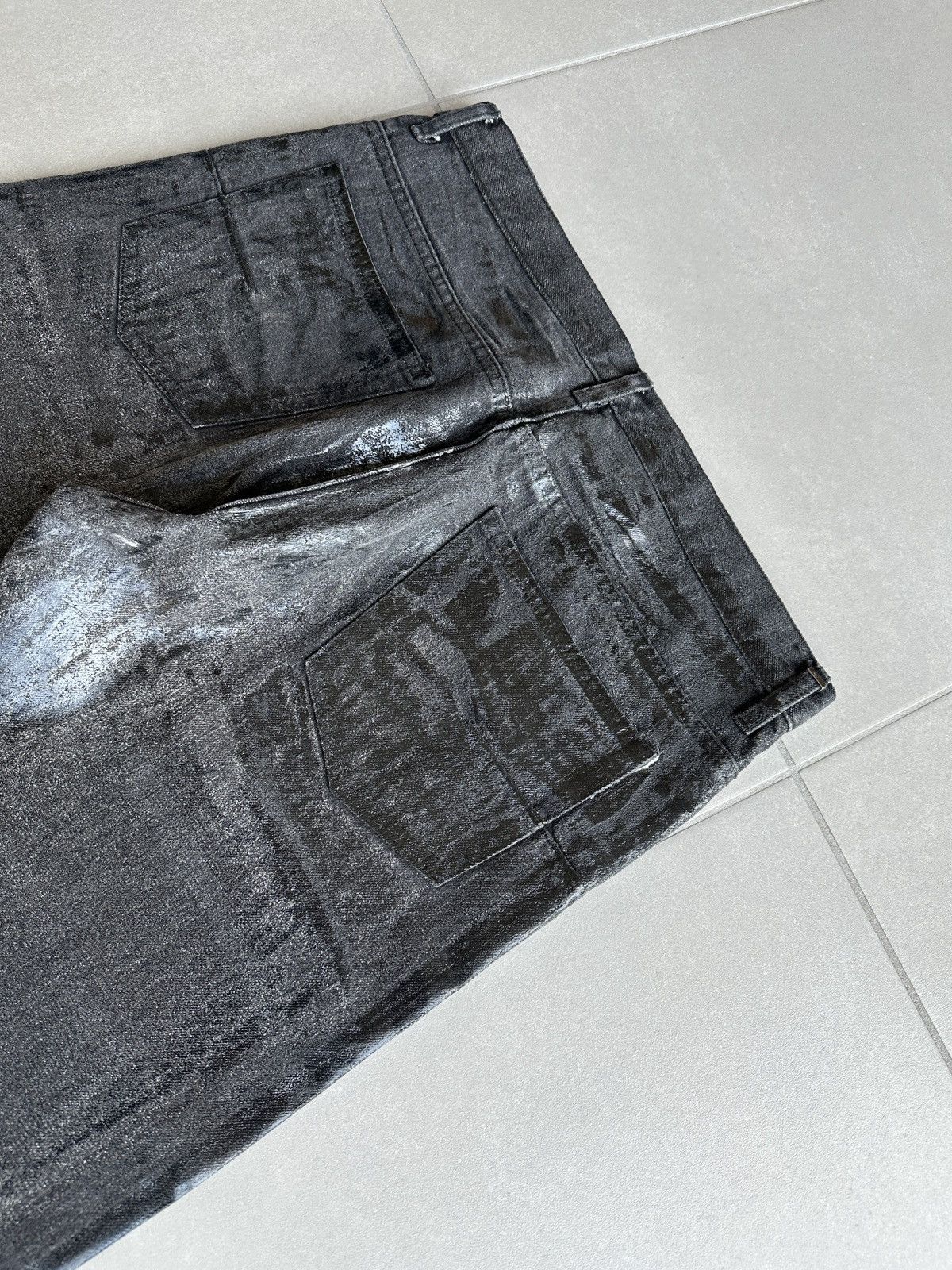 Dior × Hedi Slimane Dior Homme AW07 "navigate" luster waxed denim Size US 32 / EU 48 - 8 Thumbnail