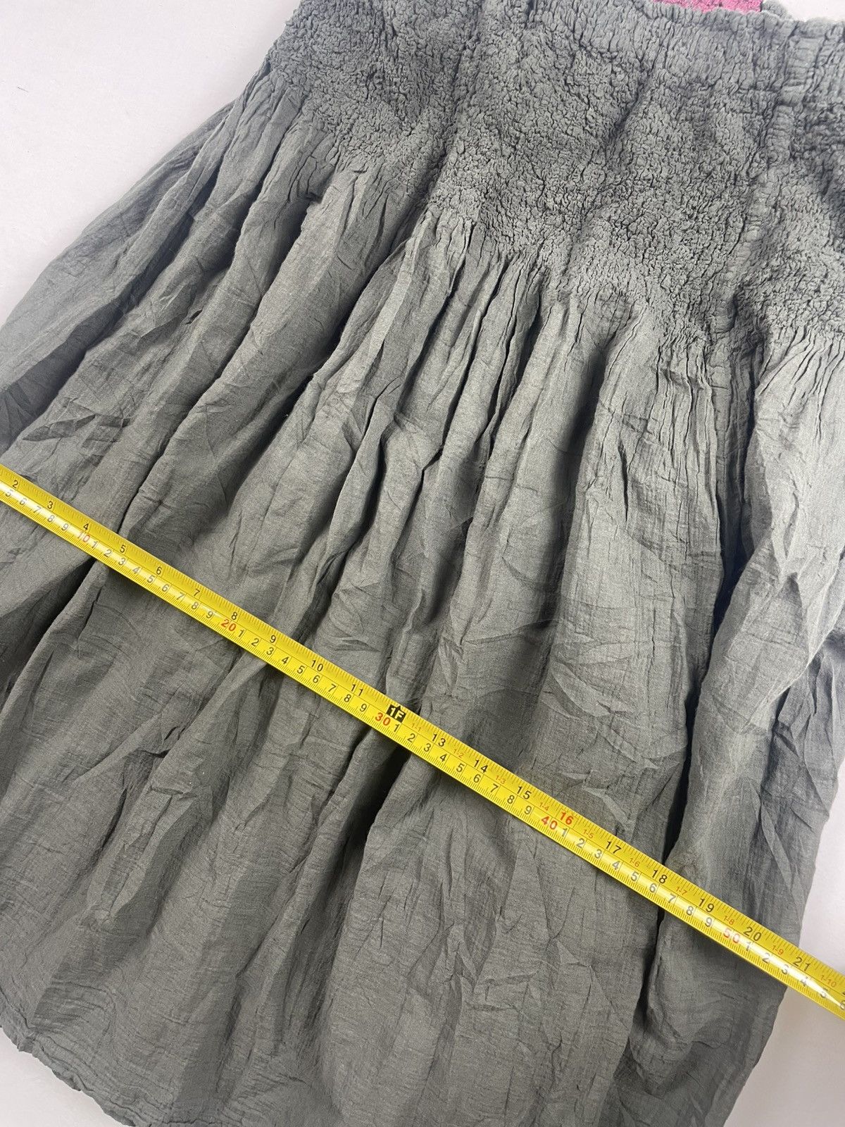 Issey Miyake Issey Miyake Me Flare Skirt With Sashiko Boro Size 22" - 11 Thumbnail