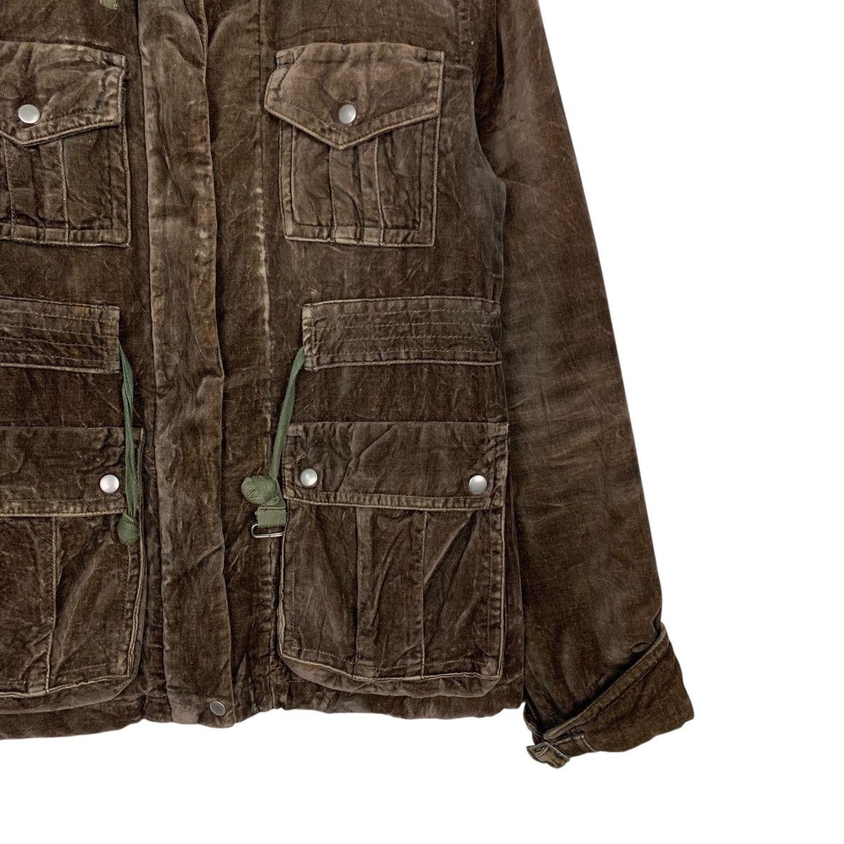 Japanese Brand SHUCA Brown Velvet Chore Jacket #2837-C128 Size L / US 10 / IT 46 - 6 Thumbnail