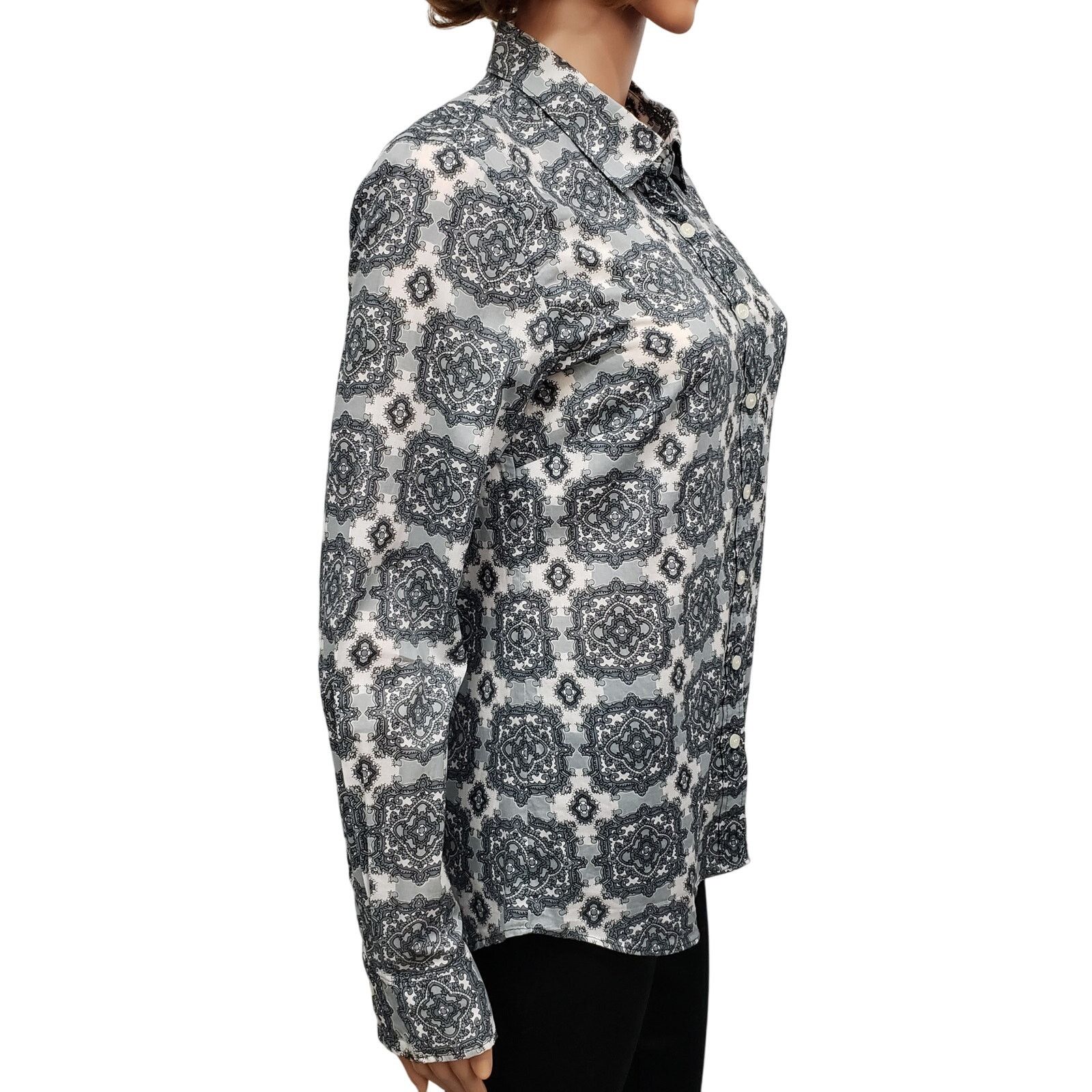 J.Crew J. Crew The Perfect Shirt Button Front Vintage Print S Size S / US 4 / IT 40 - 6 Thumbnail