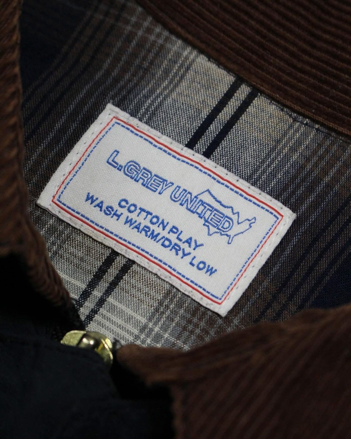 Vintage L.GREY UNITED WAXED JACKET Size US L / EU 52-54 / 3 - 3 Thumbnail