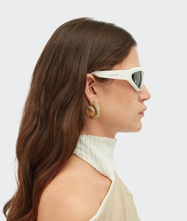 Bottega Veneta o1n1vont0525 Size: OS / Unisex Sunglasses in White Size ONE SIZE - 4 Thumbnail