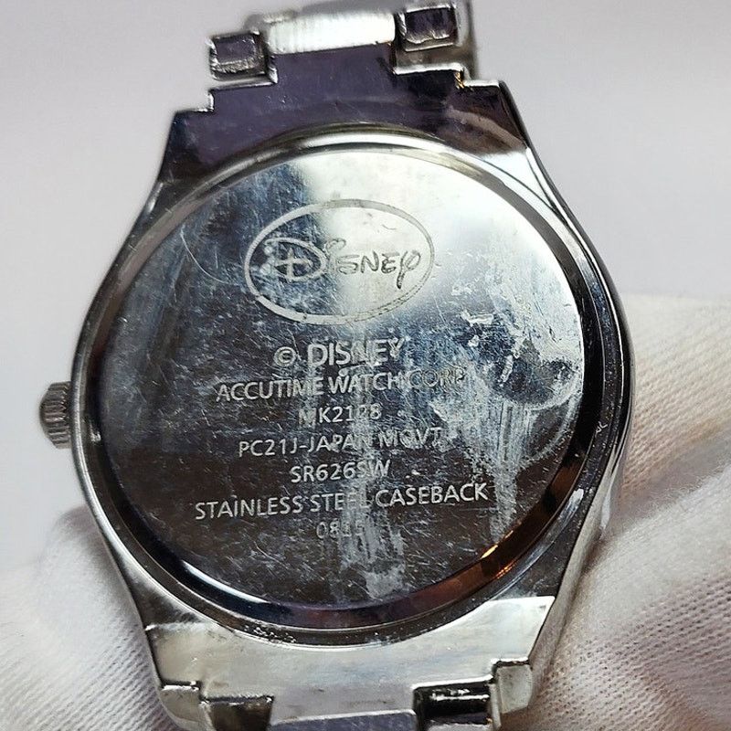 Disney Disney Mickey Mouse Rhinestone Bezel Watch Silver Tone Size ONE SIZE - 3 Thumbnail