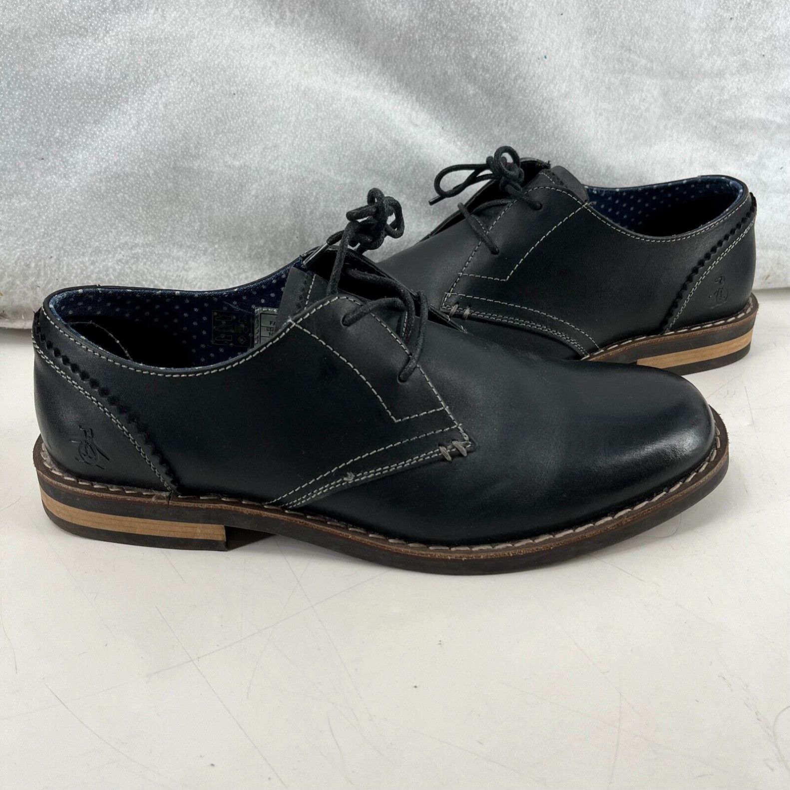J Brand Penguin brand leather dress shoes Navy Blue size men s 10 Worn once Grailed
