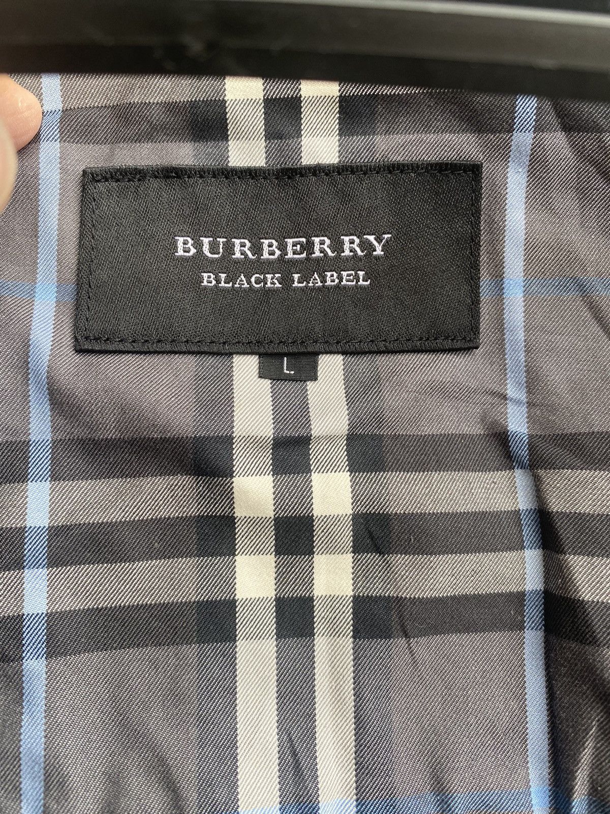 Burberry Vtg BURBERRY Black Label trucker jacket button up Size L / US 10 / IT 46 - 8 Thumbnail
