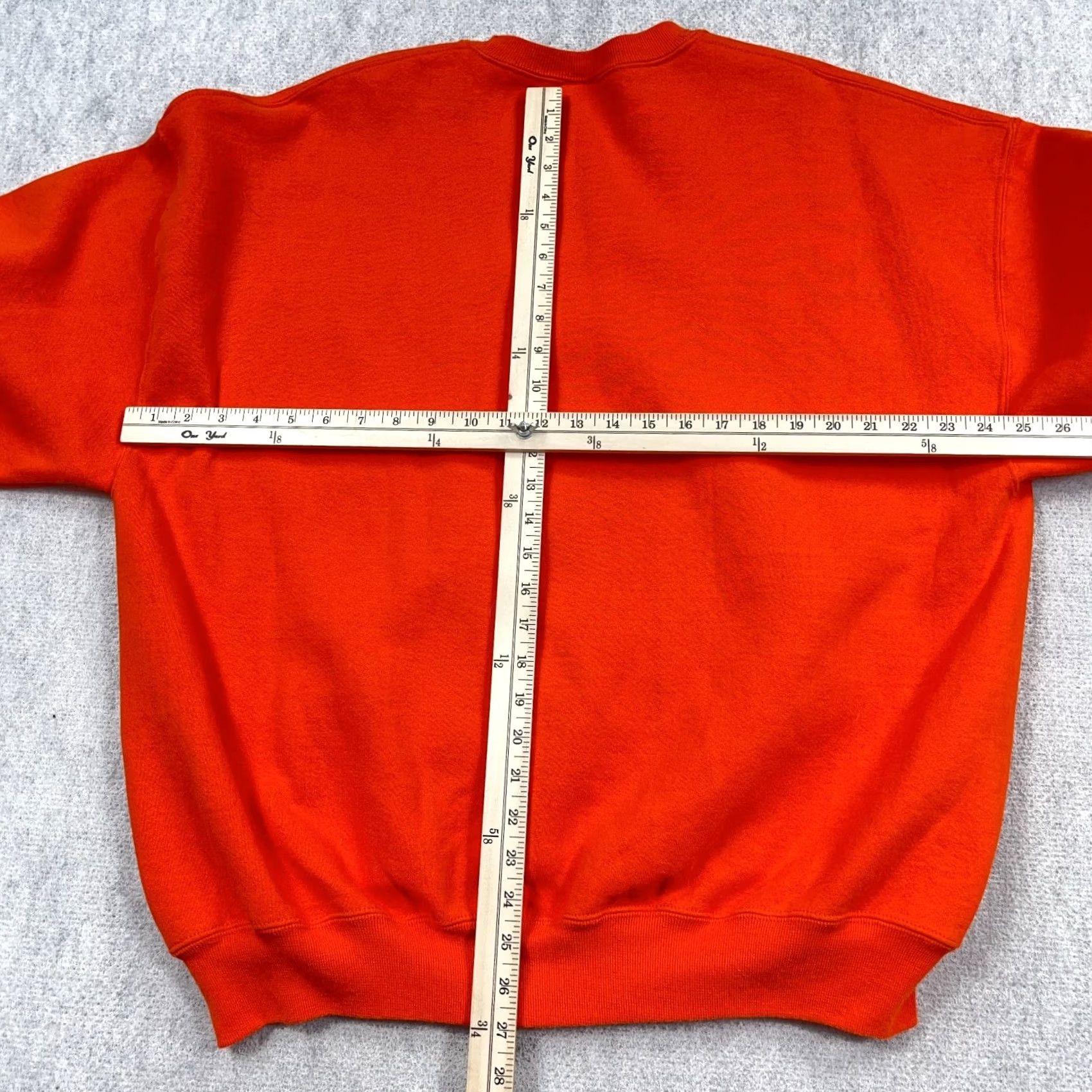 Russell Athletic VINTAGE Russell Sweatshirt XXL Orange Crew Neck Sweater Blank 90s Y2K 50/50 Men Size US XXL / EU 58 / 5 - 6 Thumbnail