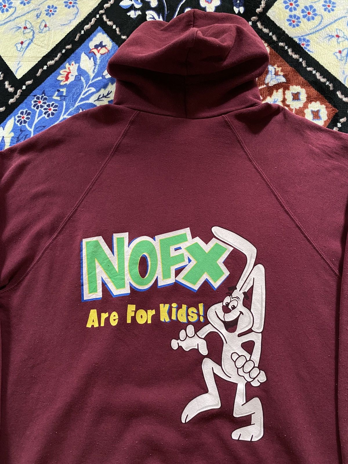 Band Tees Vintage 90s NOFX Are For Kids Hoodie Size US XL / EU 56 / 4 - 4 Thumbnail