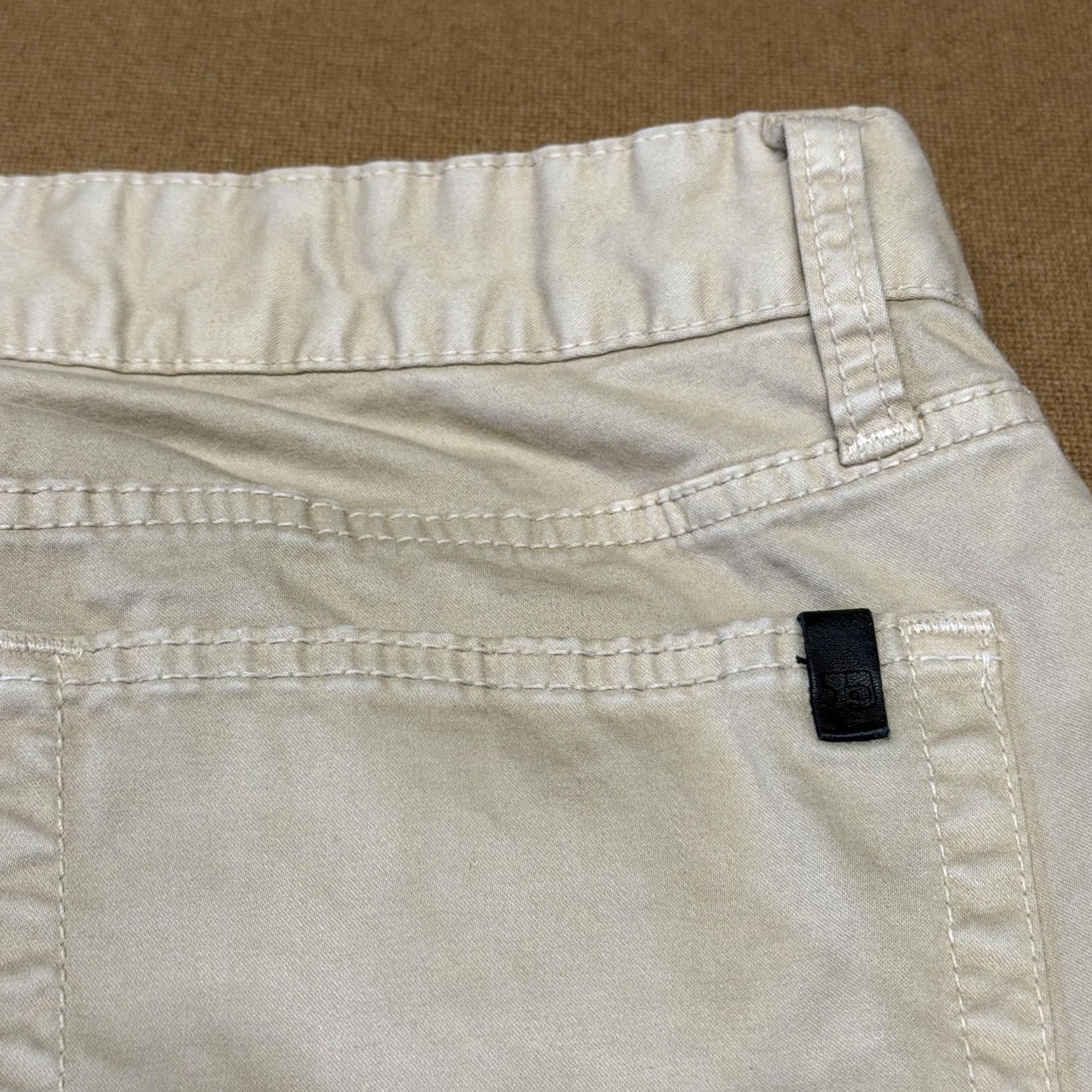 Vintage Joe's Jeans Pants Mens 31x32 Beige Chino Stretch Elastic Waist Straight Casual Size US 31 - 3 Thumbnail