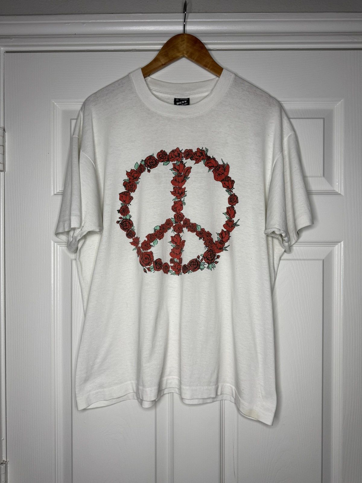 Vintage Vintage Single Stitch Grateful Dead Rose Peace Size US XL / EU 56 / 4 - 1 Thumbnail