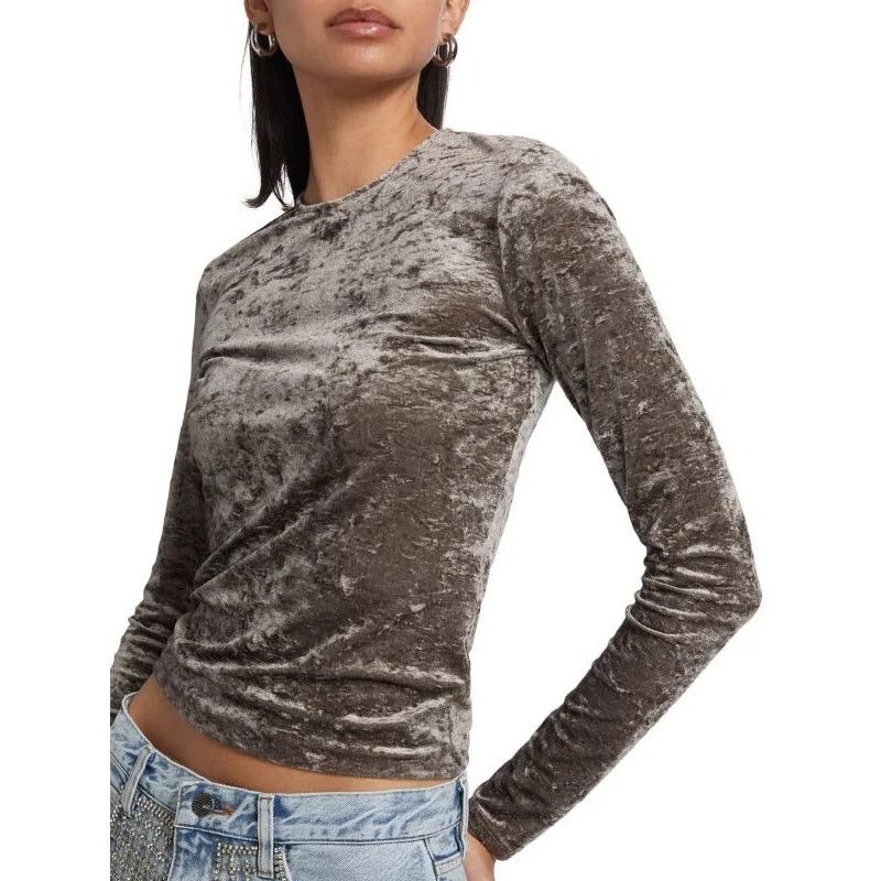 Frame Frame Dusk Crushed Velvet Top - Size S - Excellent Size S / US 4 / IT 40 - 1 Thumbnail
