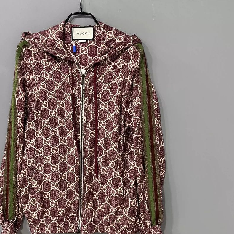Gucci Gucci Side striped old flower full-print zipper hoodie 2501 Size US XS / EU 42 / 0 - 2 Thumbnail