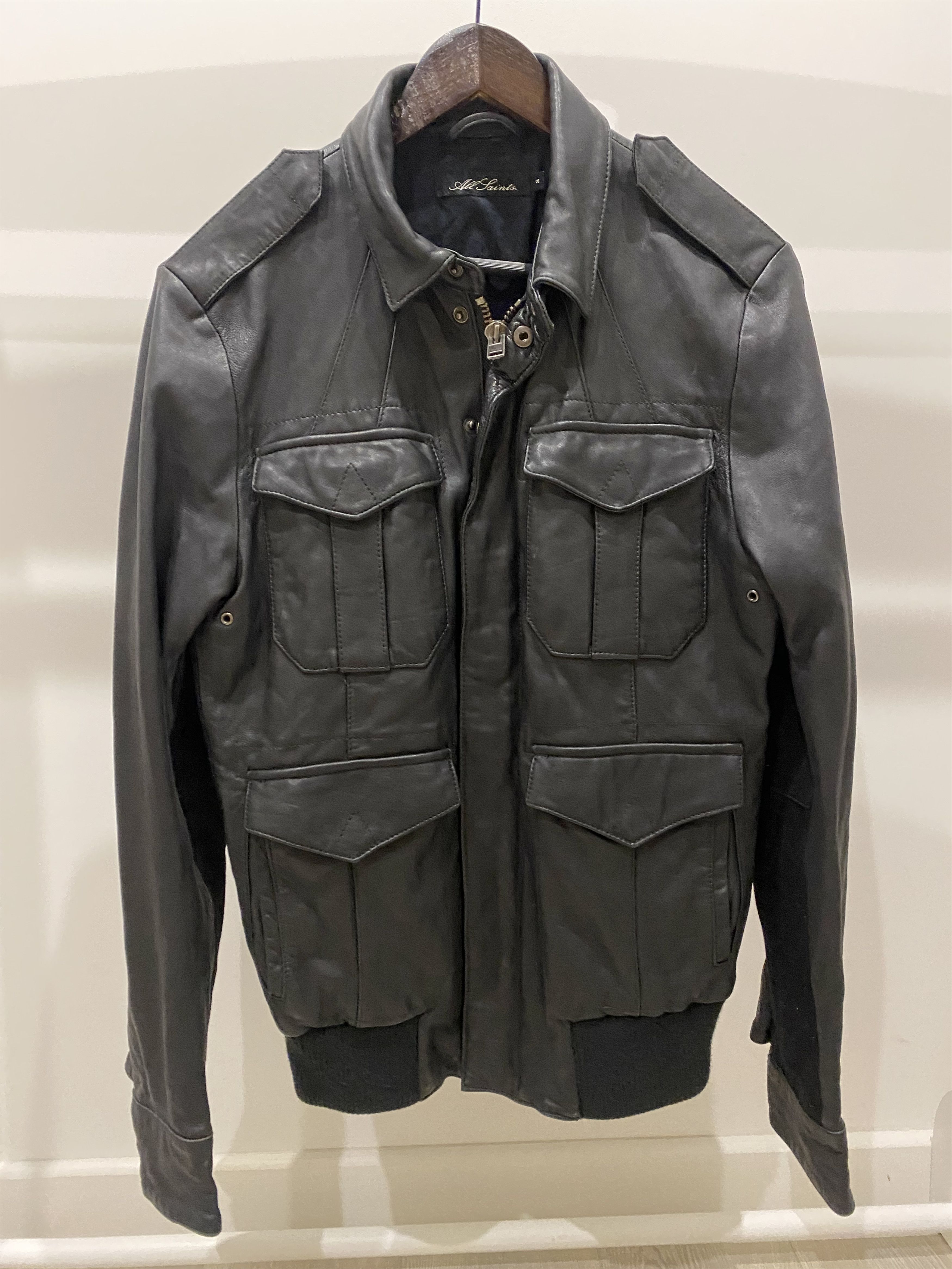 Allsaints Allsaints Biker Style Leather Jacket Size US S / EU 44-46 / 1 - 1 Thumbnail