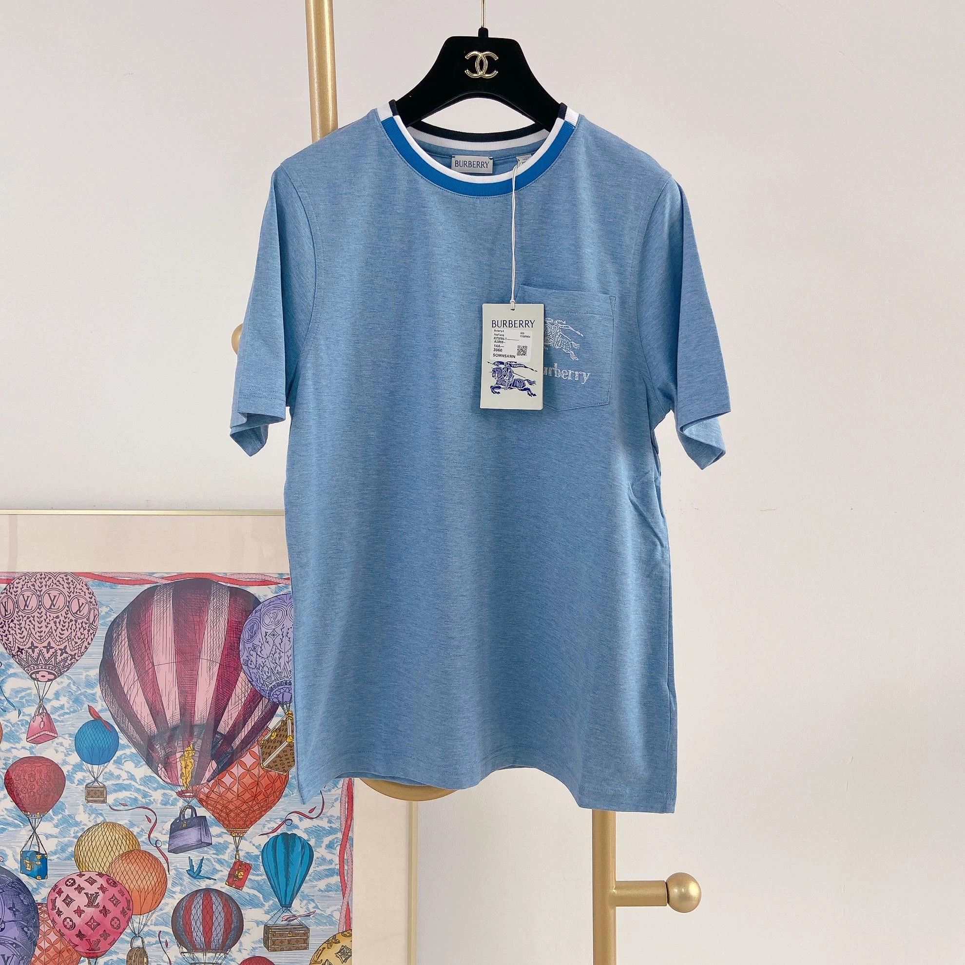 Burberry Burberry Blue T-Shirt 14Y With Tags Size US XS / EU 42 / 0 - 1 Thumbnail