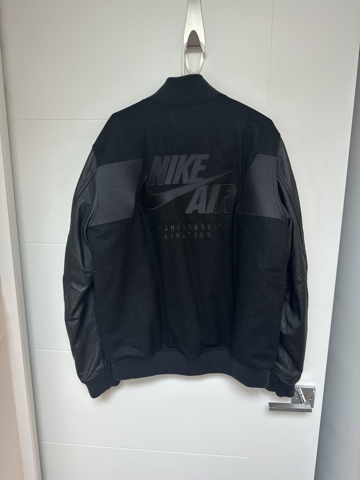 Nike Nike Air Destroyer Varsity Leather Jacket Size US XL / EU 56 / 4 - 2 Thumbnail