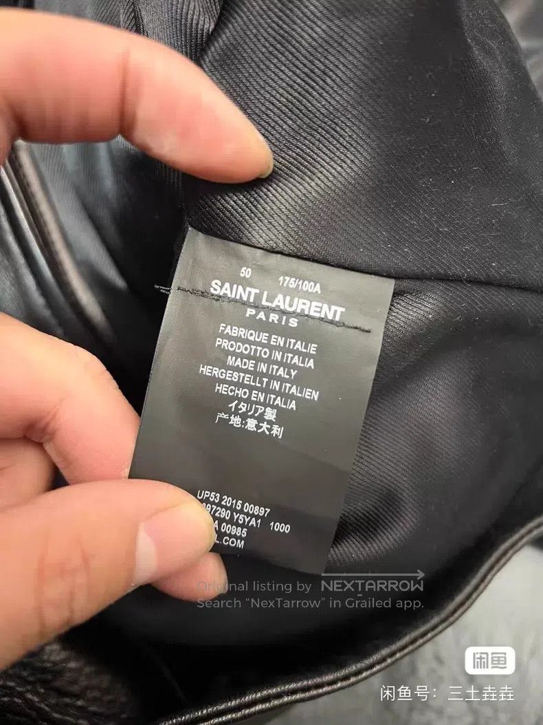 Saint Laurent Paris Saint Laurent Paris Motorcycle Zipper Leather Jacket Size Size US M / EU 48-50 / 2 - 5 Thumbnail