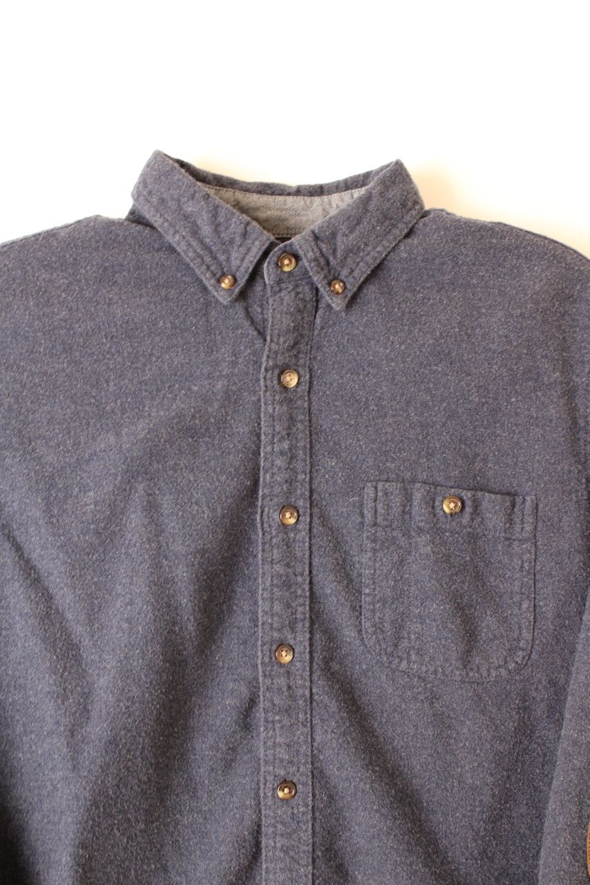 J.Crew Jcrew Wool/Cotton Flannel Shirt Blue Medium Size US M / EU 48-50 / 2 - 2 Thumbnail