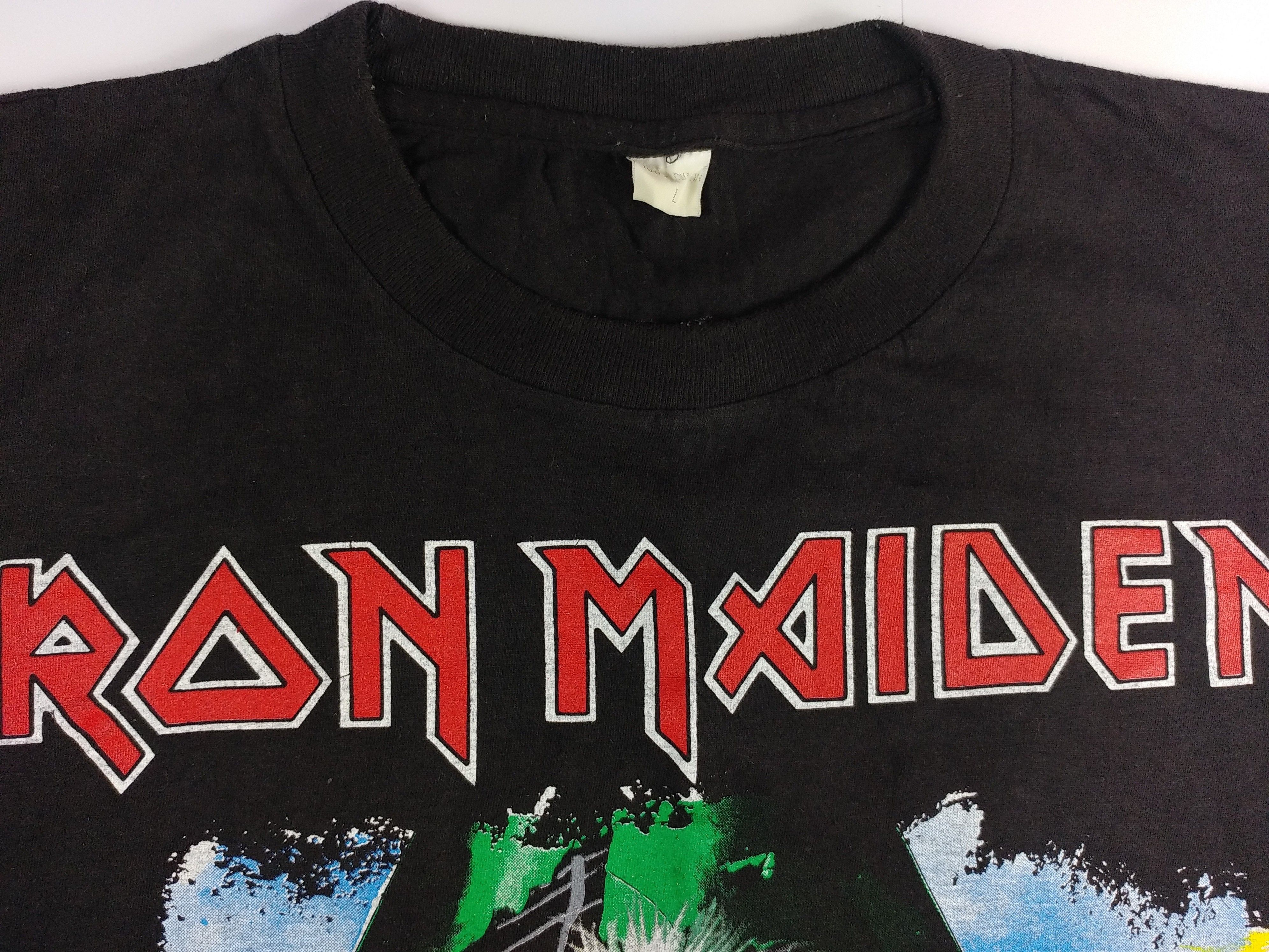 Vintage Vintage Iron Maiden T-Shirt 1990 No Prayer On The Road L Size US L / EU 52-54 / 3 - 13 Thumbnail