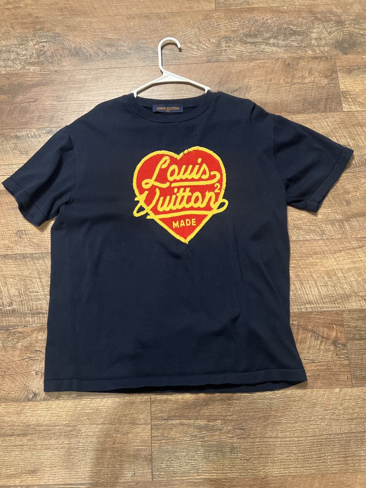 Louis Vuitton HUMAN MADE INTARSIA HEART TEE Size US L / EU 52-54 / 3 - 1 Thumbnail