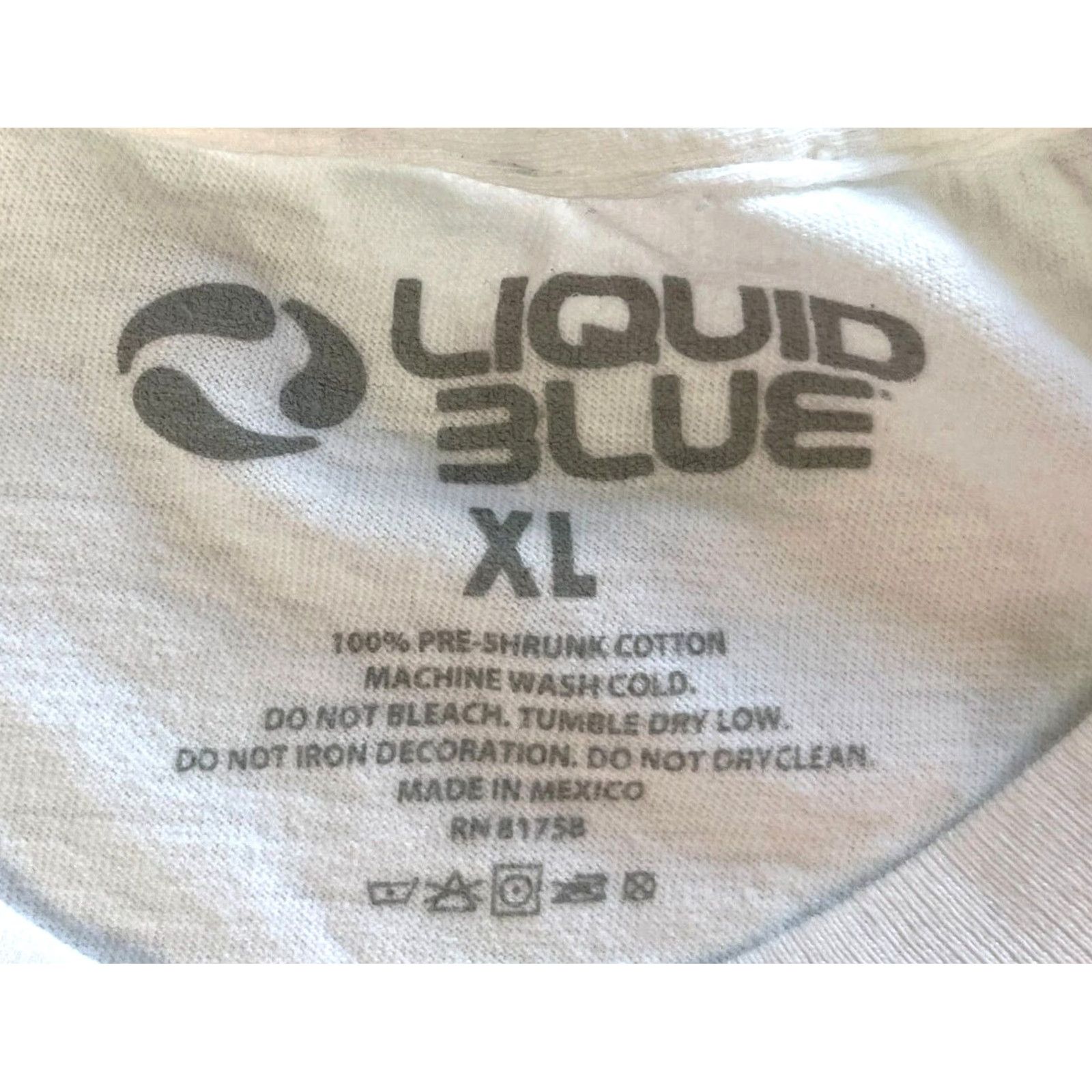 Liquid Blue Liquid Blue Jimi Hendrix T-Shirt Mens XL White Music 2016 Vintage Regular Short Sleeve Crew Neck Robert Liquid Blue Size US XL / EU 56 / 4 - 6 Thumbnail