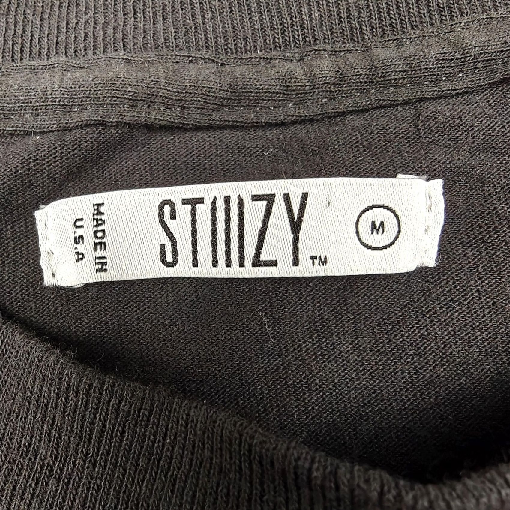 Vintage STIIIZY Shirt Mens M Black Arizona Cactus Cannabis Graphic Tee United States Made USA Shirt Mens Black Arizona Cactus Cannabis Graphic Tee Size US M / EU 48-50 / 2 - 3 Thumbnail
