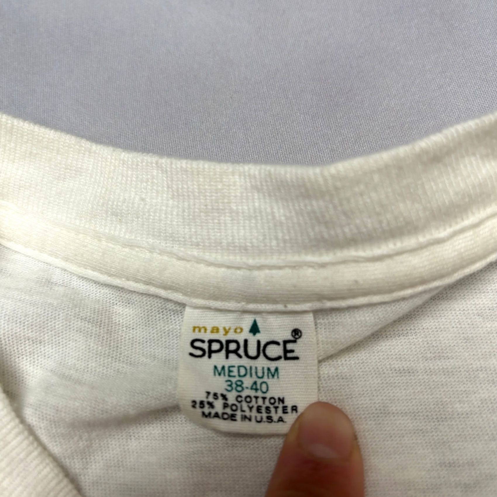 Vintage VINTAGE 70s Mayo Spruce Fire House Shirt Medium P Town Mass Mens Single Stitch Size US M / EU 48-50 / 2 - 7 Thumbnail