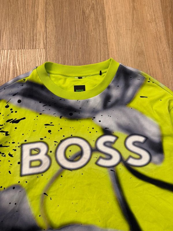 Hugo Boss Hugo Boss Green Salbo Lotus Crewneck sweatshirt M like new Size US M / EU 48-50 / 2 - 3 Thumbnail